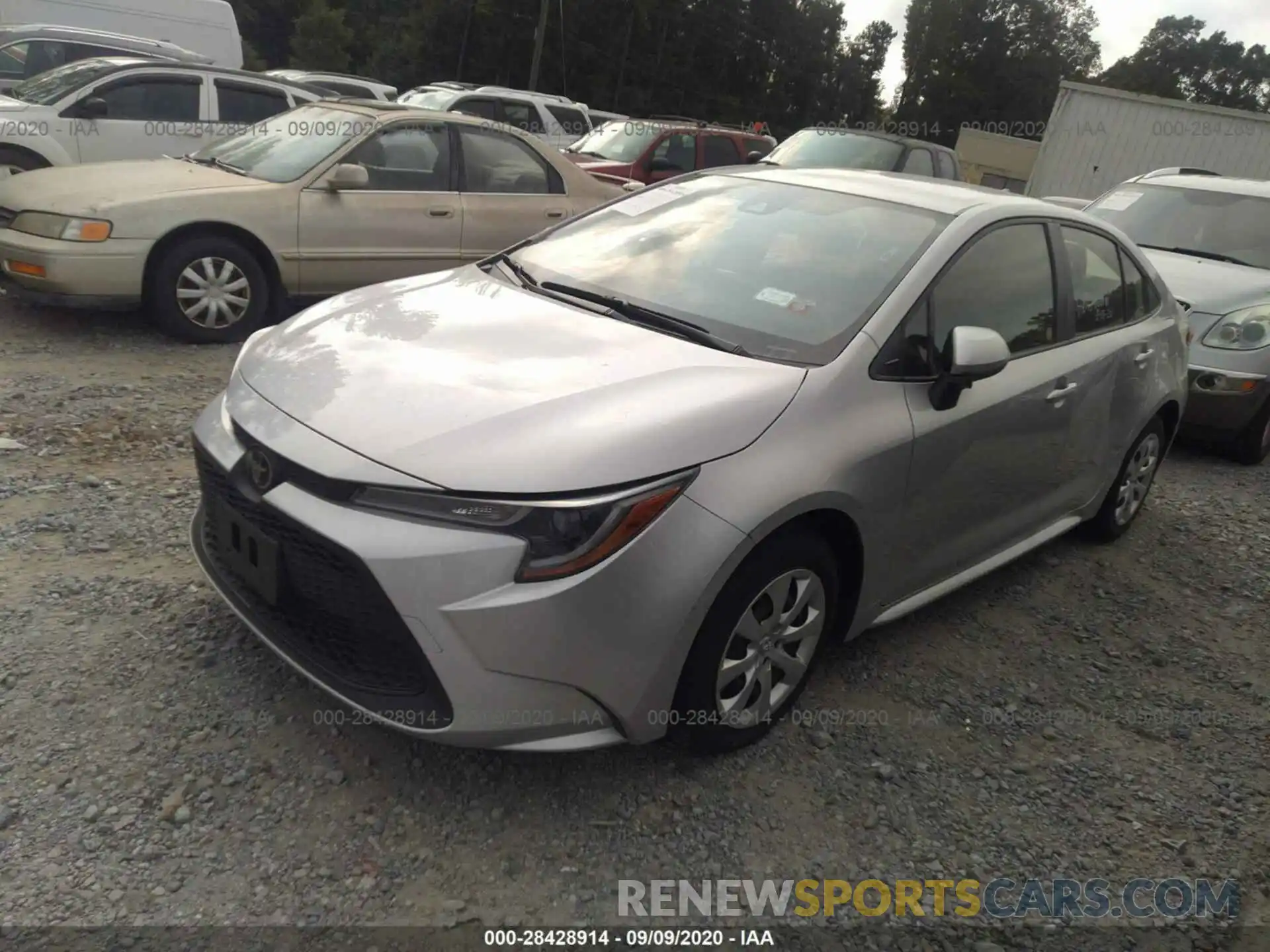 2 Photograph of a damaged car JTDEPRAE0LJ036009 TOYOTA COROLLA 2020