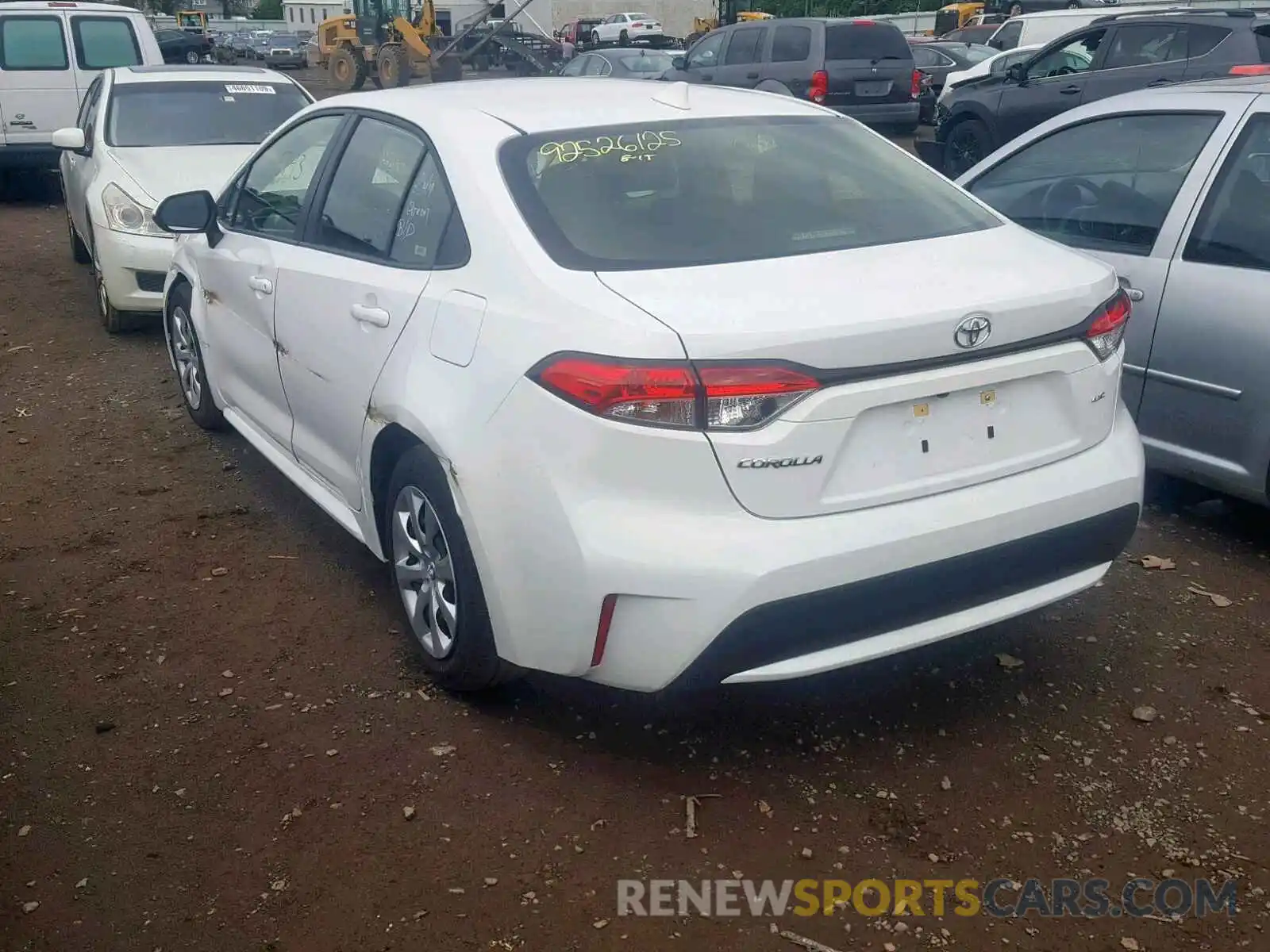 3 Photograph of a damaged car JTDEPRAE0LJ036110 TOYOTA COROLLA 2020