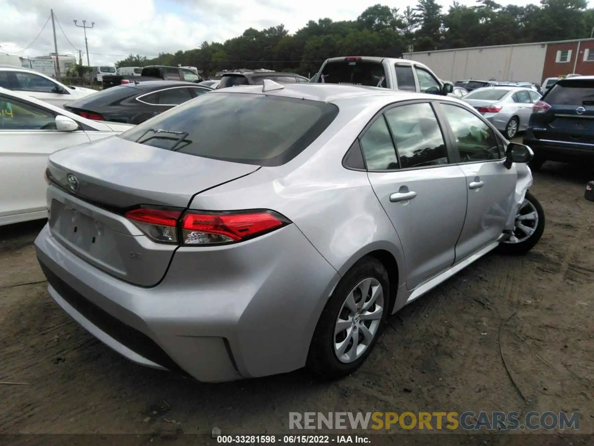 4 Photograph of a damaged car JTDEPRAE0LJ036172 TOYOTA COROLLA 2020