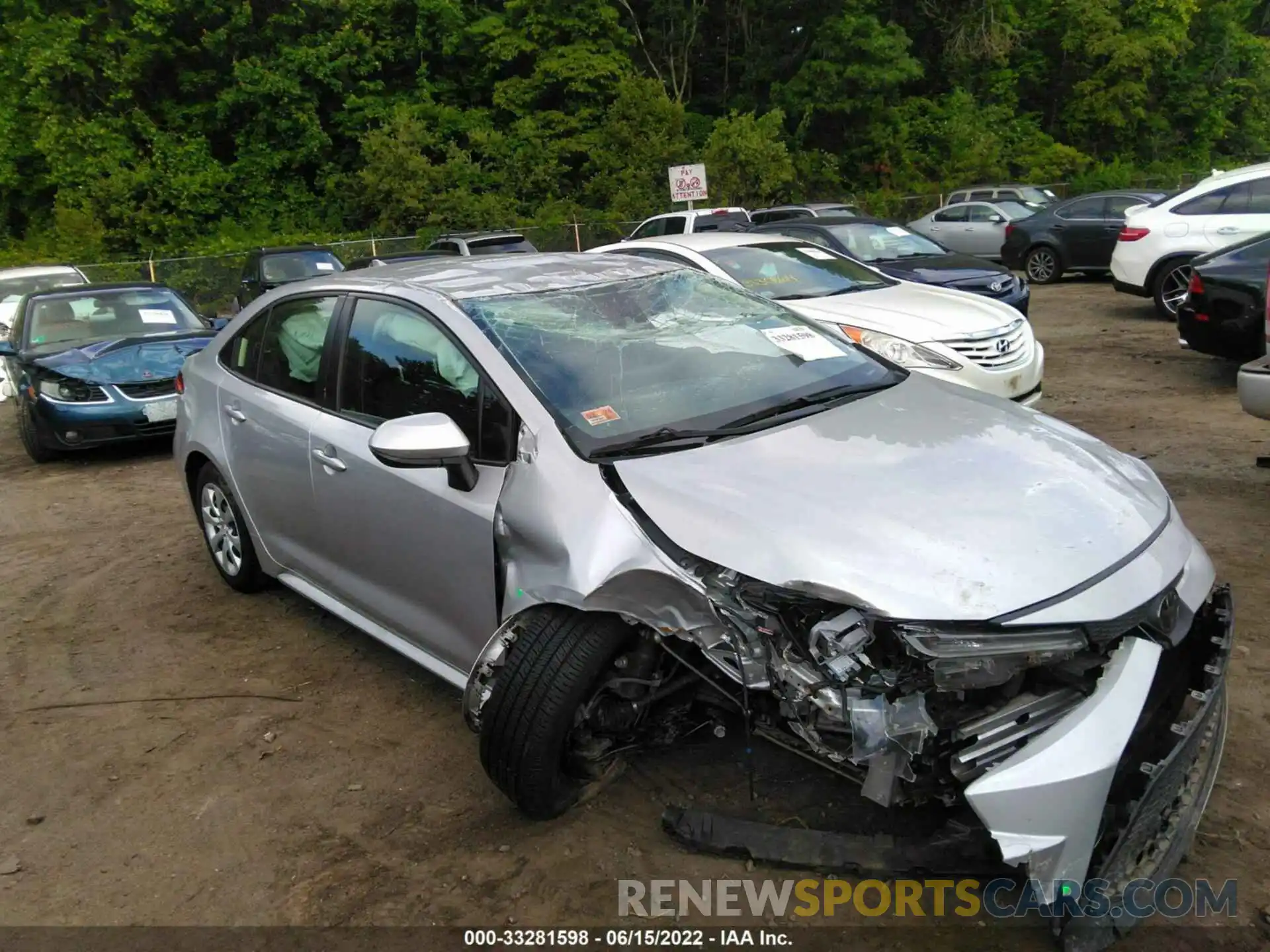 6 Photograph of a damaged car JTDEPRAE0LJ036172 TOYOTA COROLLA 2020