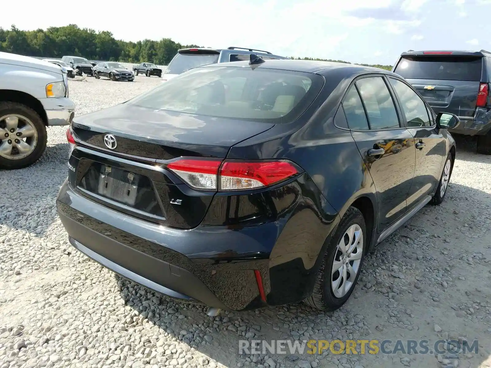 4 Photograph of a damaged car JTDEPRAE0LJ036205 TOYOTA COROLLA 2020