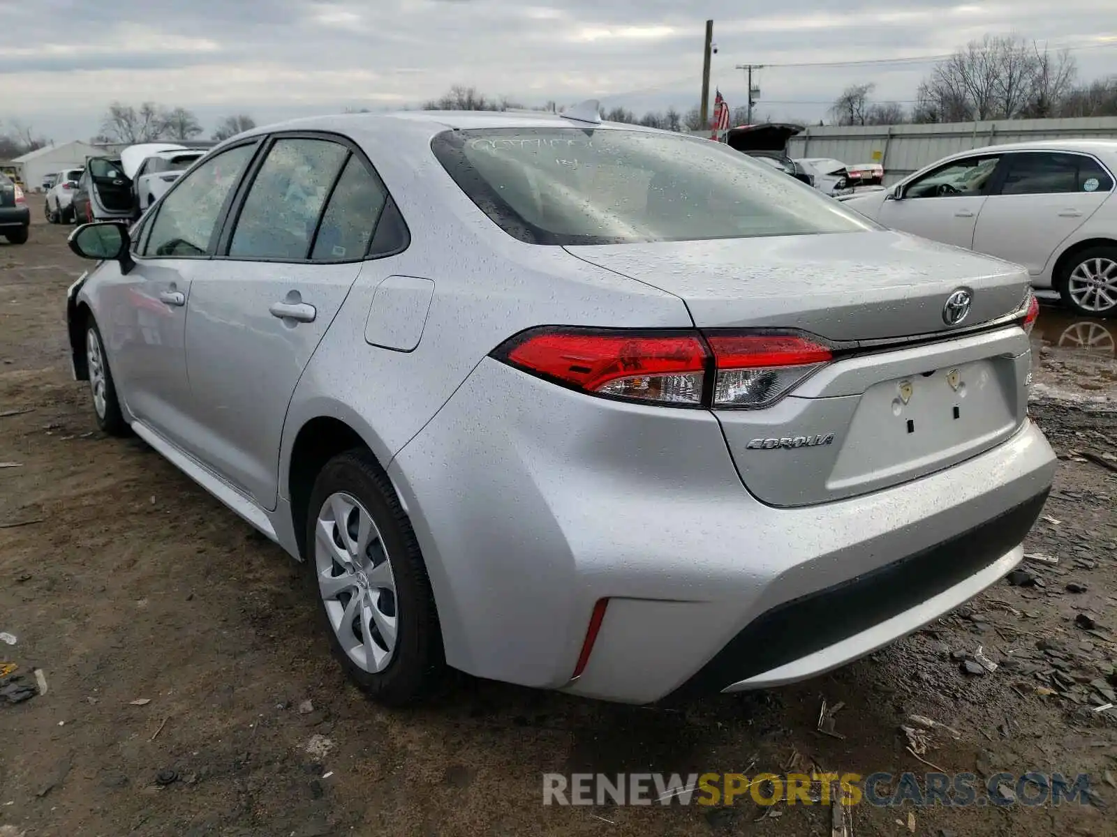 3 Photograph of a damaged car JTDEPRAE0LJ036222 TOYOTA COROLLA 2020