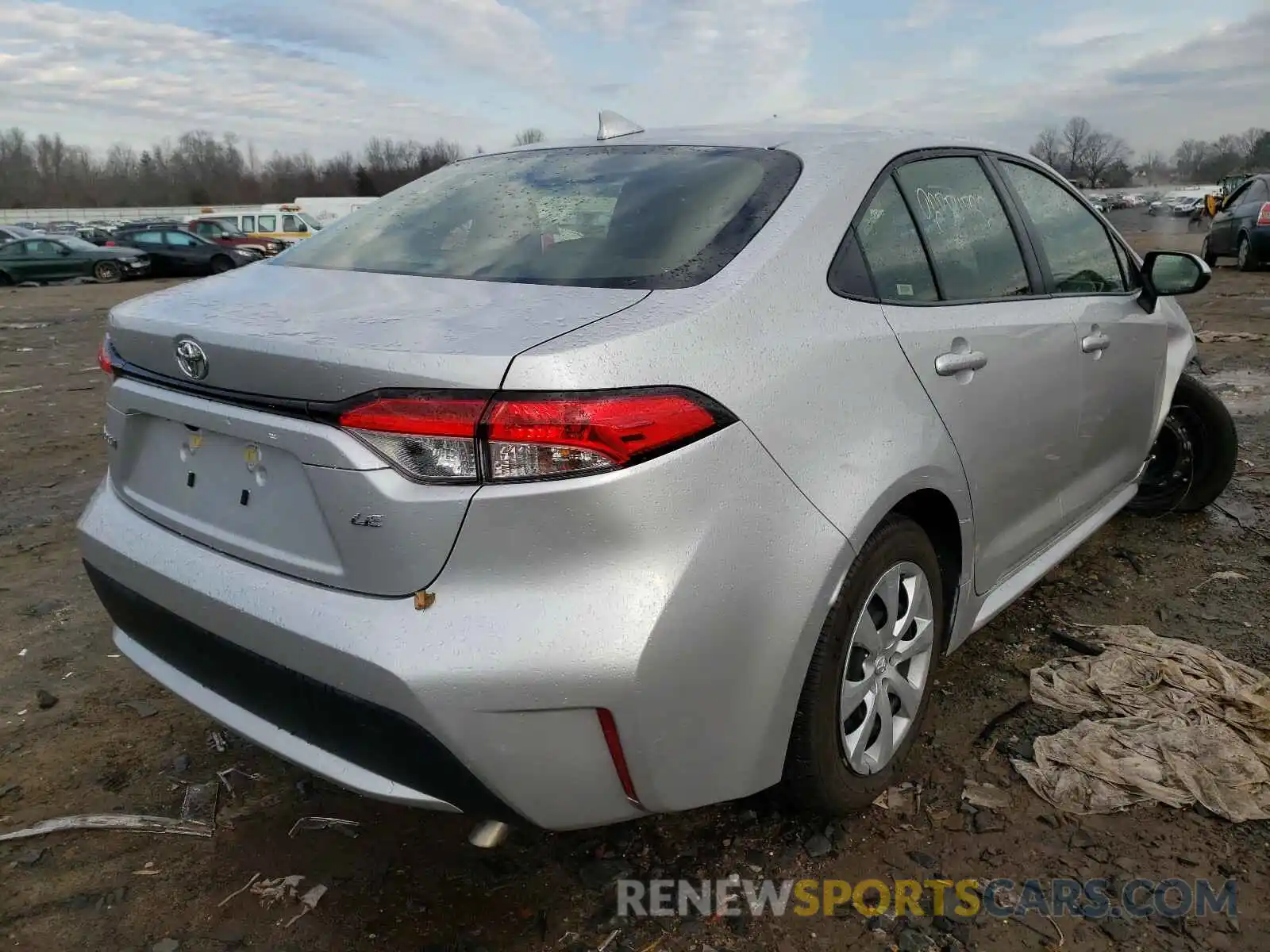 4 Photograph of a damaged car JTDEPRAE0LJ036222 TOYOTA COROLLA 2020