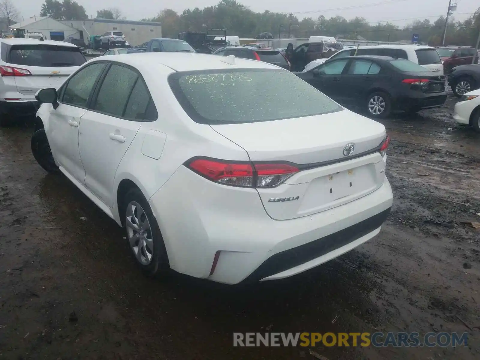 3 Photograph of a damaged car JTDEPRAE0LJ036687 TOYOTA COROLLA 2020