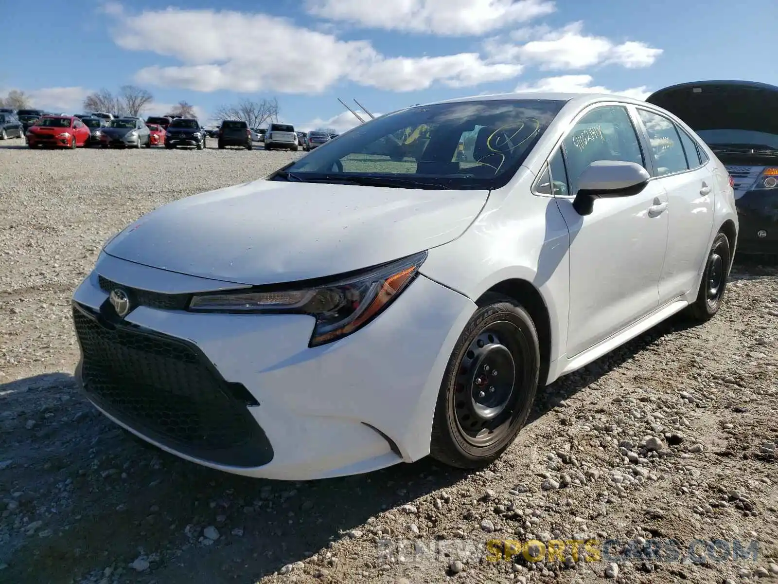 2 Photograph of a damaged car JTDEPRAE0LJ036723 TOYOTA COROLLA 2020