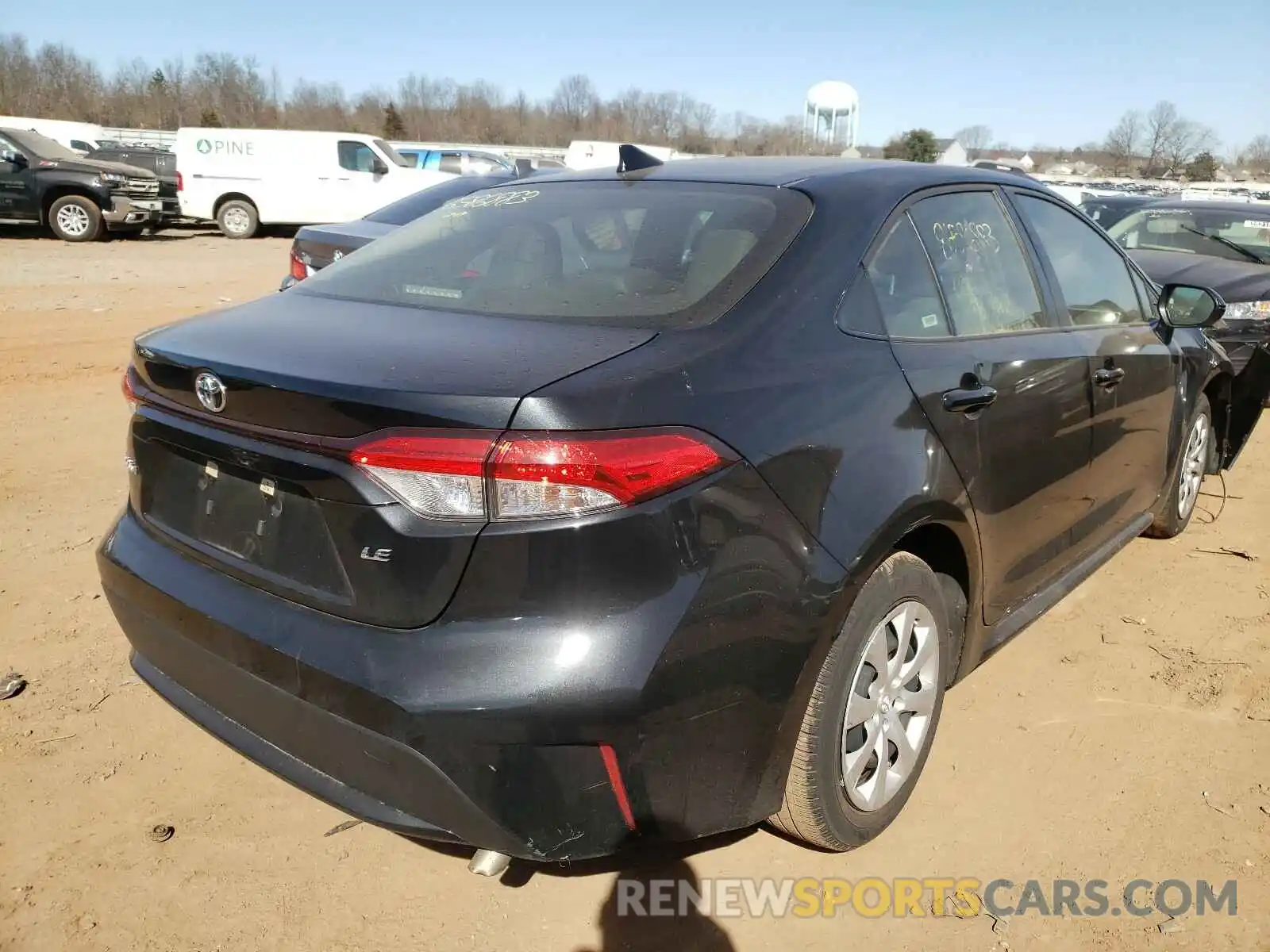 4 Photograph of a damaged car JTDEPRAE0LJ037080 TOYOTA COROLLA 2020