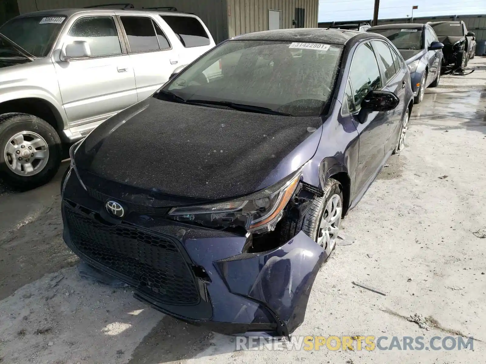 2 Photograph of a damaged car JTDEPRAE0LJ037211 TOYOTA COROLLA 2020