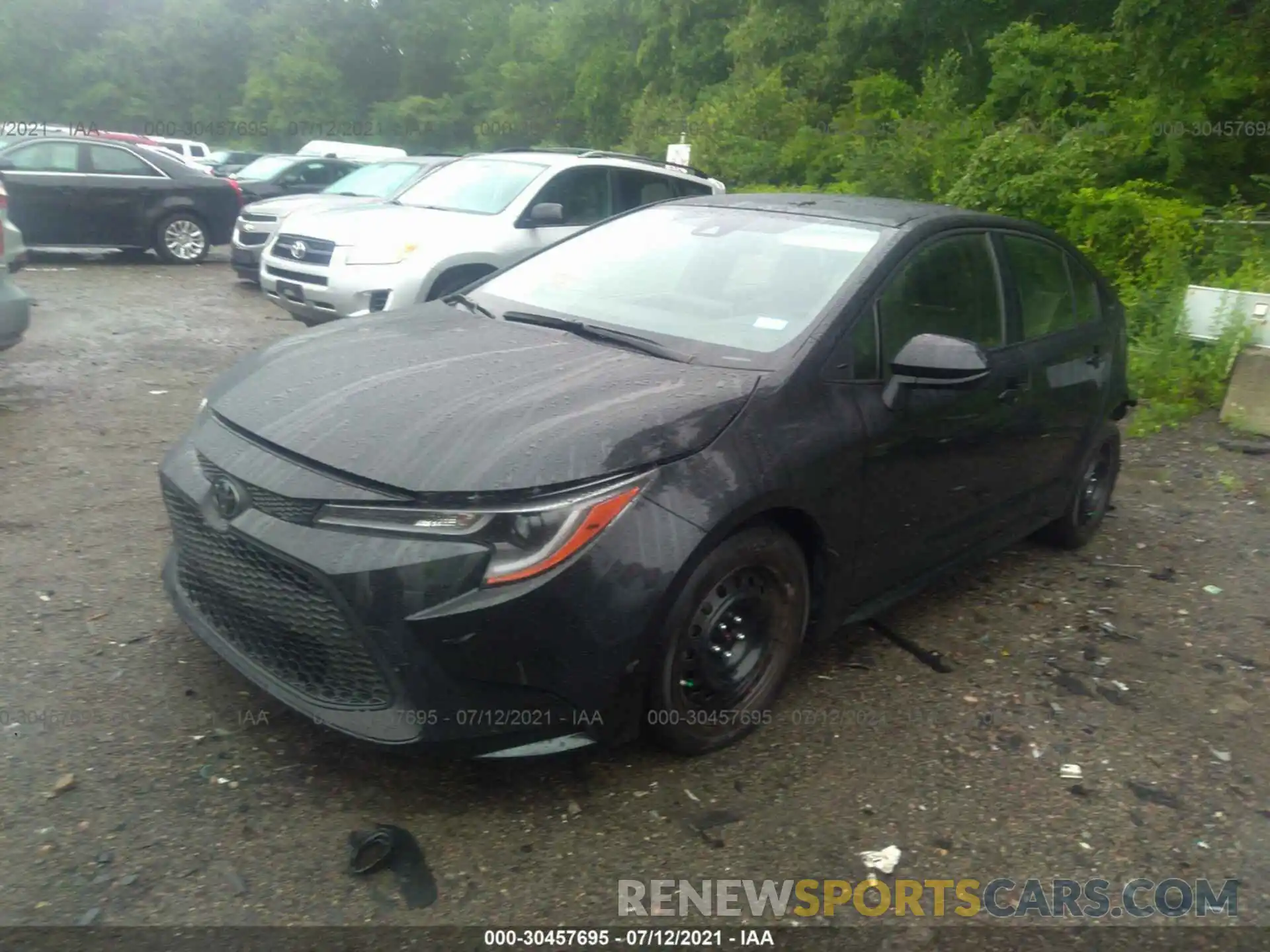 2 Photograph of a damaged car JTDEPRAE0LJ037404 TOYOTA COROLLA 2020