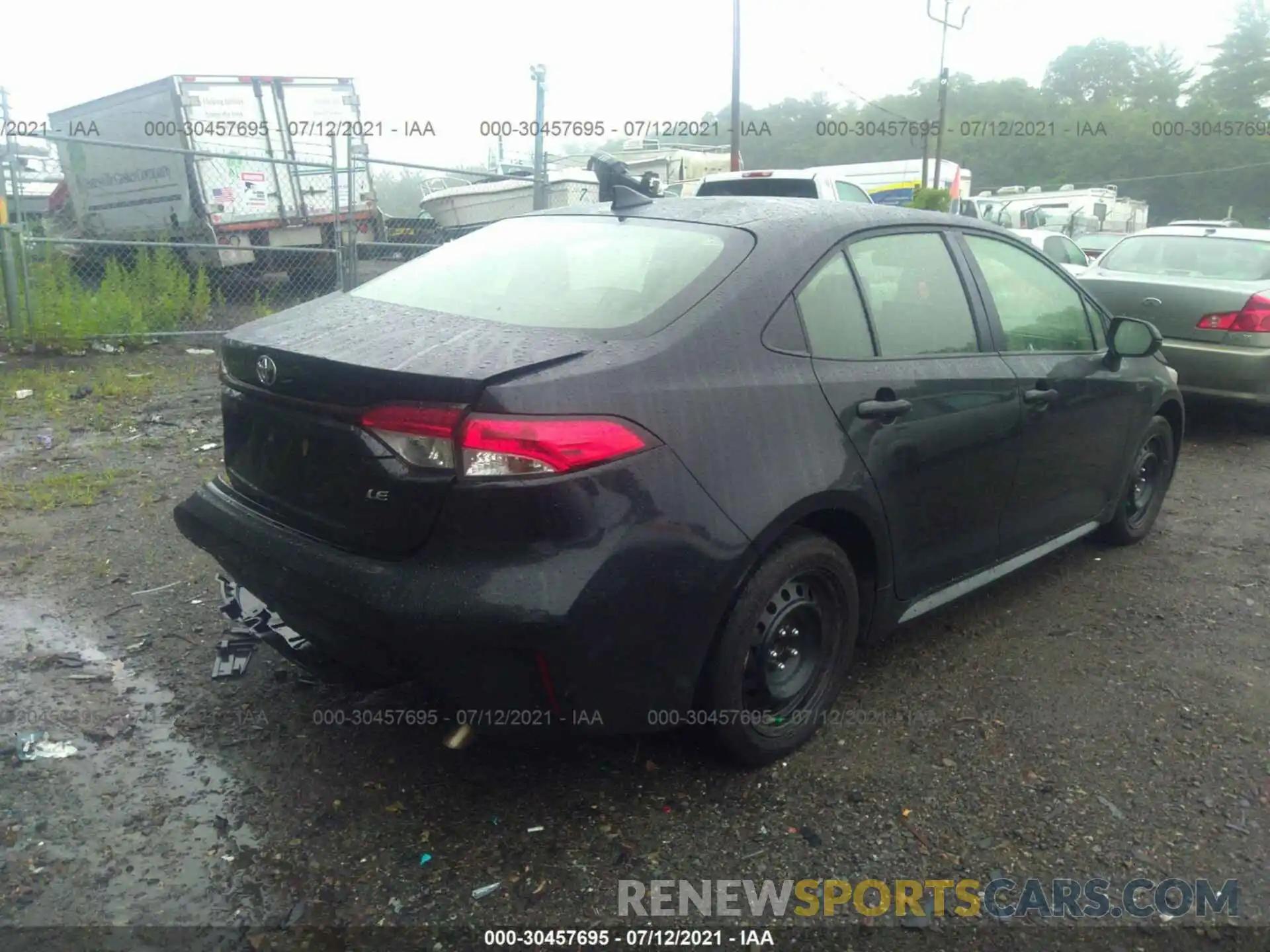 4 Photograph of a damaged car JTDEPRAE0LJ037404 TOYOTA COROLLA 2020