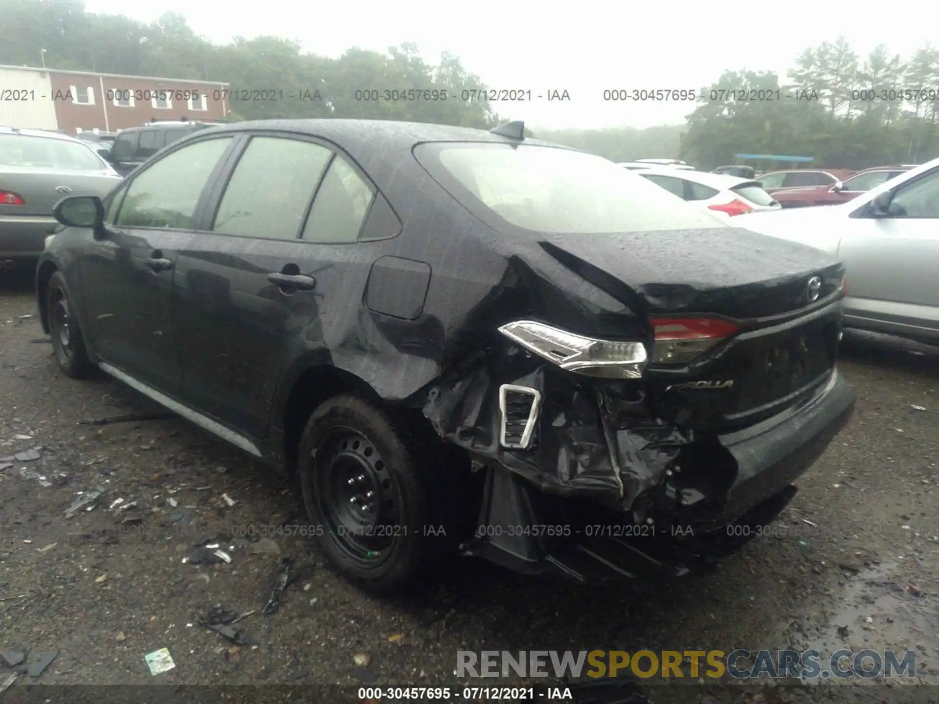 6 Photograph of a damaged car JTDEPRAE0LJ037404 TOYOTA COROLLA 2020