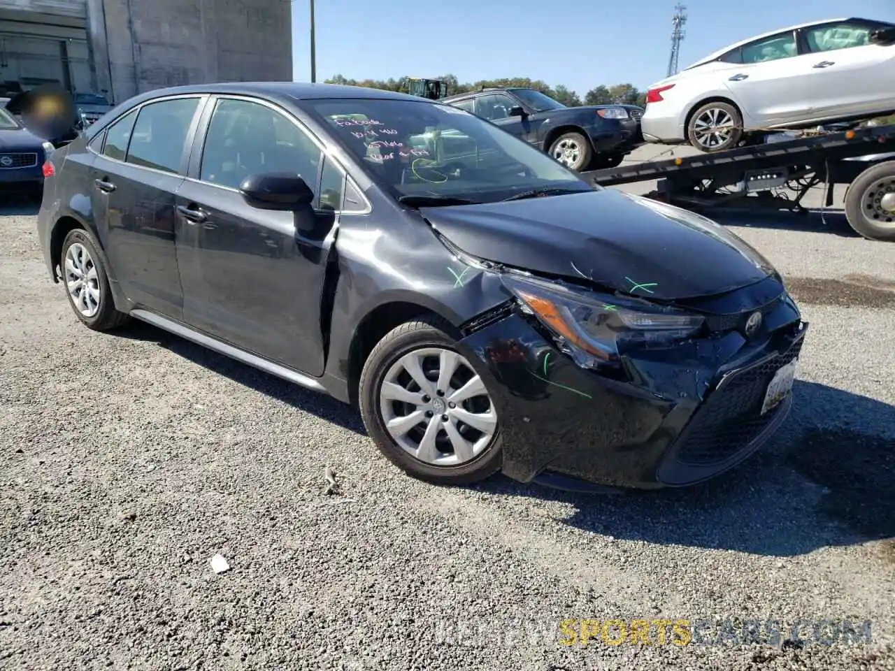 1 Photograph of a damaged car JTDEPRAE0LJ037600 TOYOTA COROLLA 2020