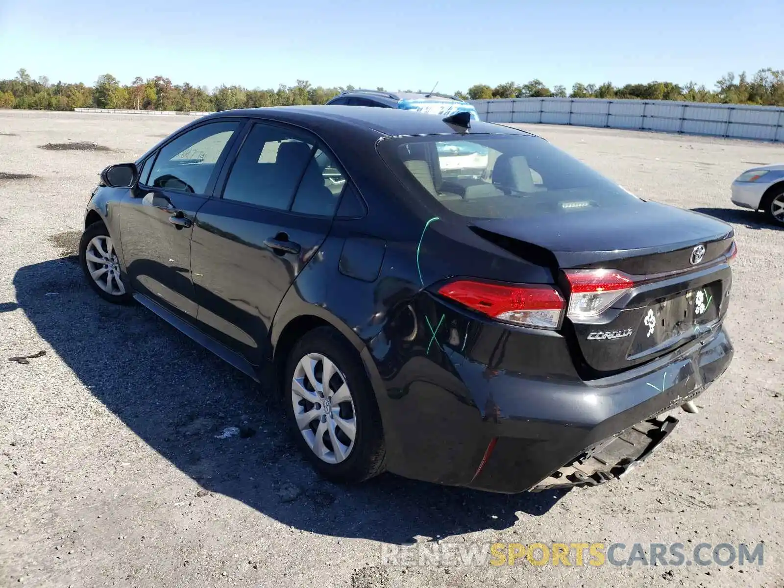 3 Photograph of a damaged car JTDEPRAE0LJ037600 TOYOTA COROLLA 2020