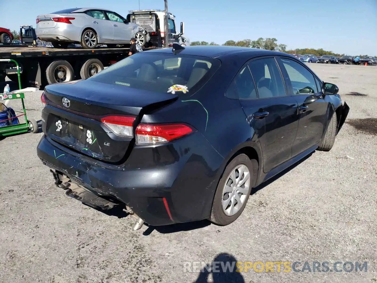 4 Photograph of a damaged car JTDEPRAE0LJ037600 TOYOTA COROLLA 2020