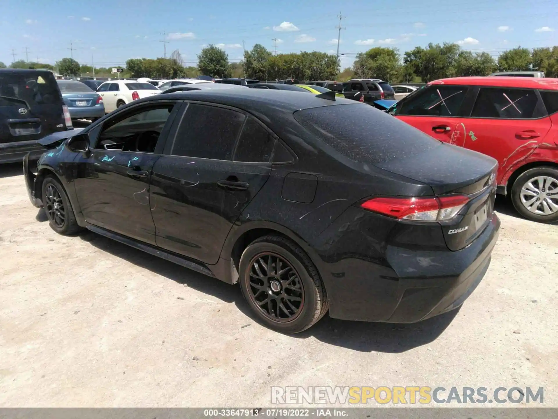 3 Photograph of a damaged car JTDEPRAE0LJ037788 TOYOTA COROLLA 2020