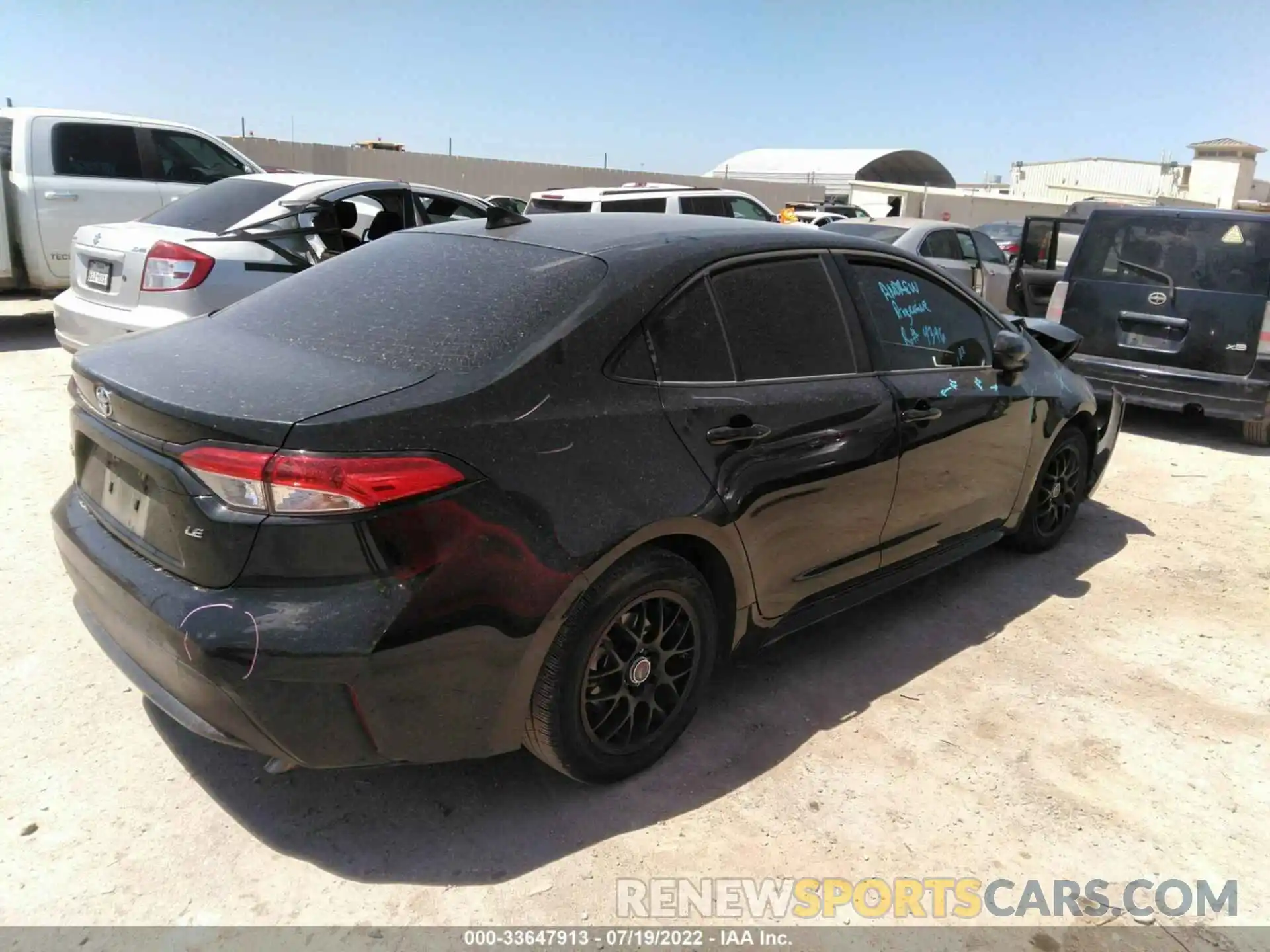 4 Photograph of a damaged car JTDEPRAE0LJ037788 TOYOTA COROLLA 2020