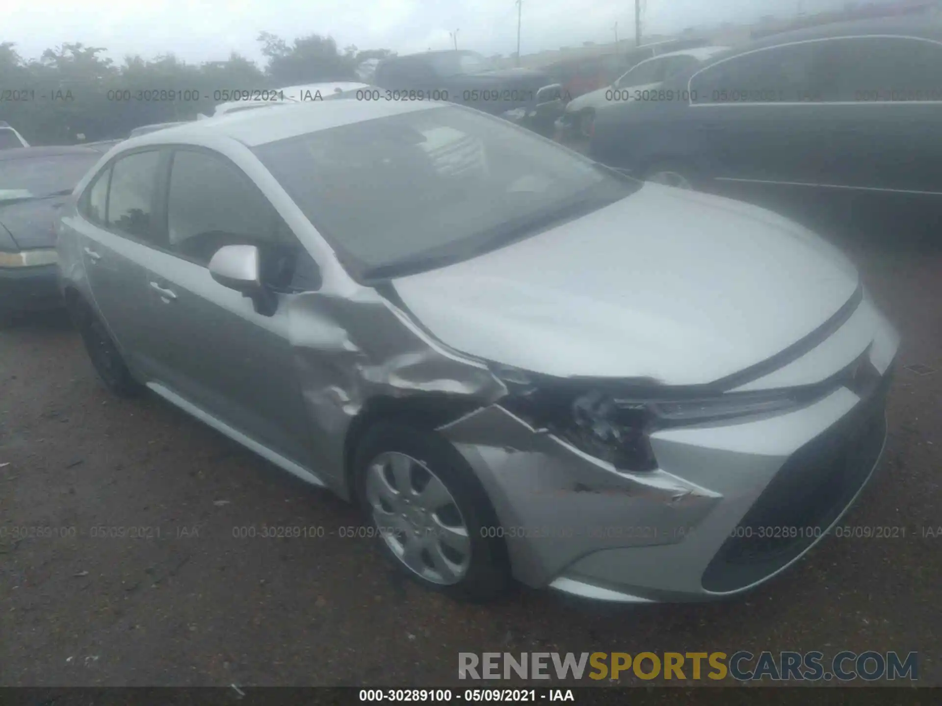 1 Photograph of a damaged car JTDEPRAE0LJ037922 TOYOTA COROLLA 2020