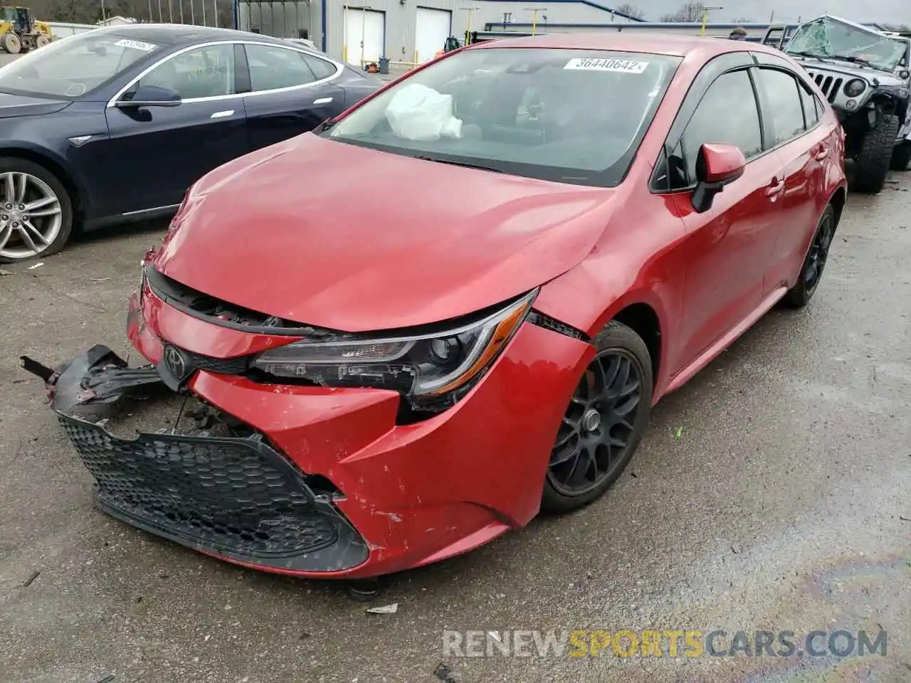 2 Photograph of a damaged car JTDEPRAE0LJ037998 TOYOTA COROLLA 2020