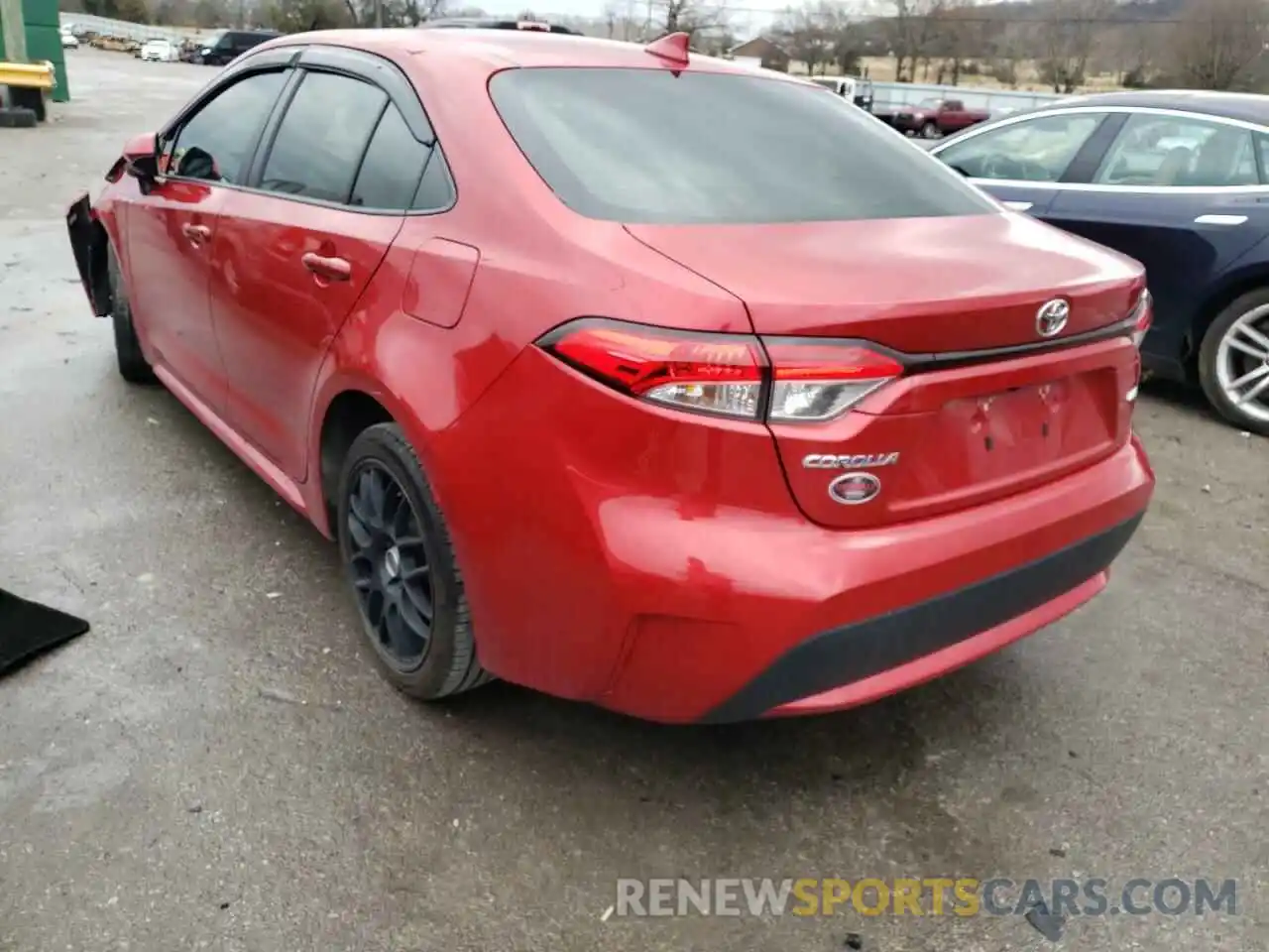 3 Photograph of a damaged car JTDEPRAE0LJ037998 TOYOTA COROLLA 2020