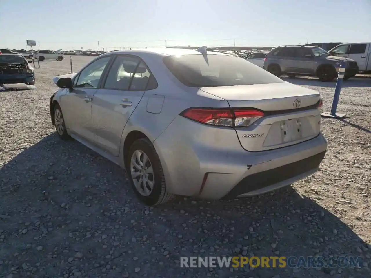 3 Photograph of a damaged car JTDEPRAE0LJ038052 TOYOTA COROLLA 2020