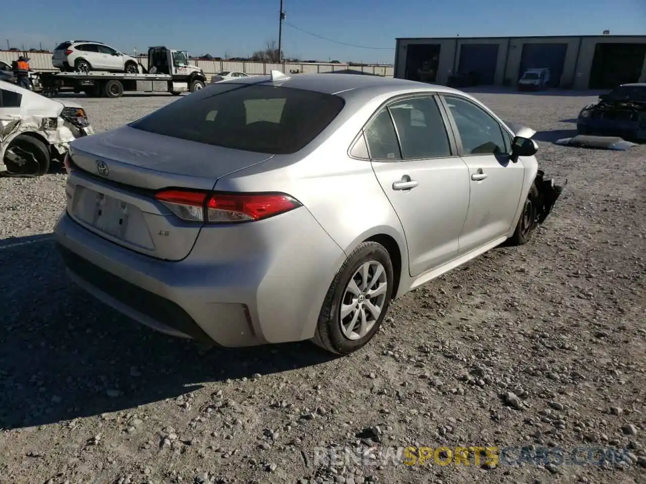 4 Photograph of a damaged car JTDEPRAE0LJ038052 TOYOTA COROLLA 2020