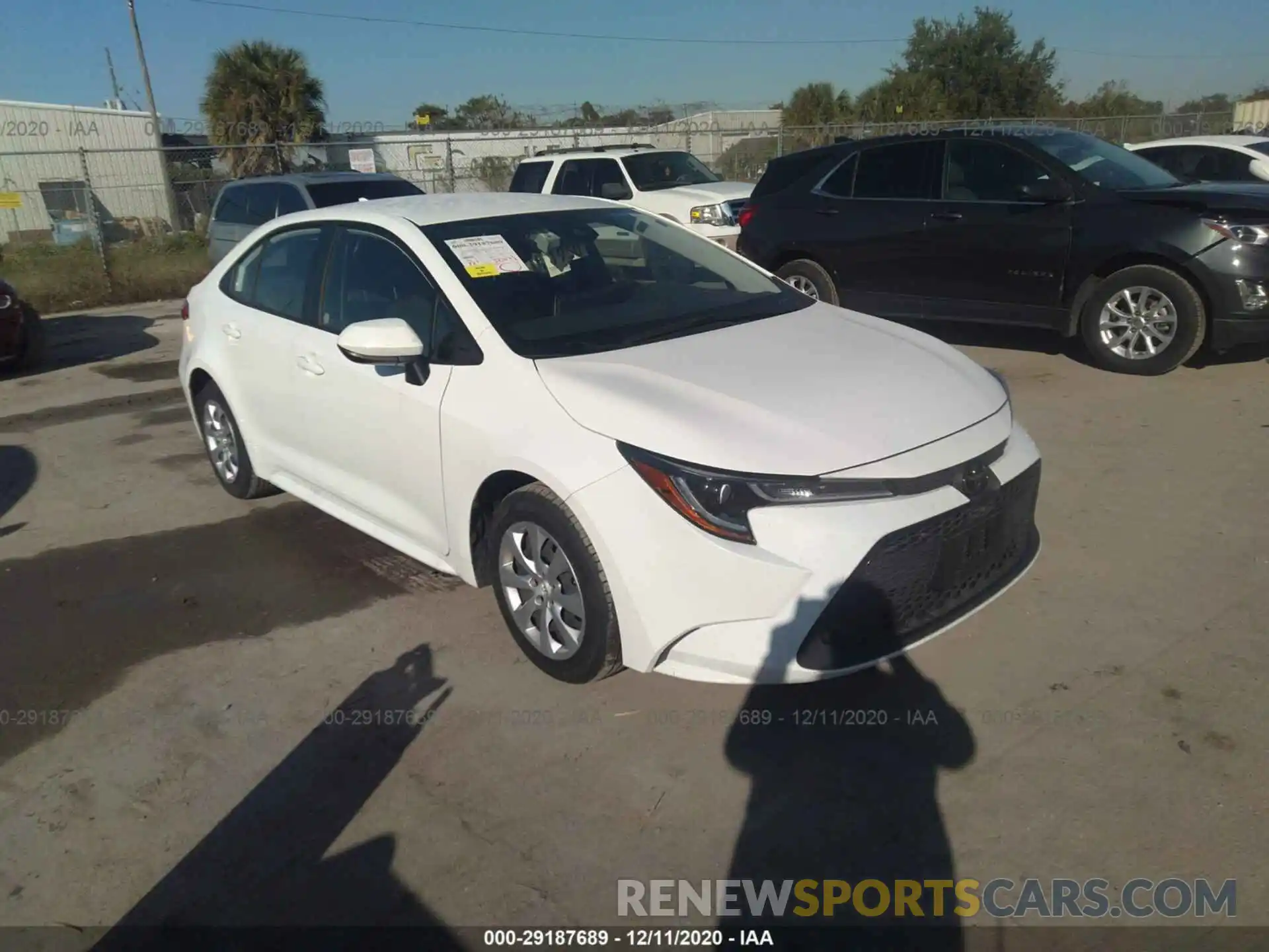 1 Photograph of a damaged car JTDEPRAE0LJ038195 TOYOTA COROLLA 2020