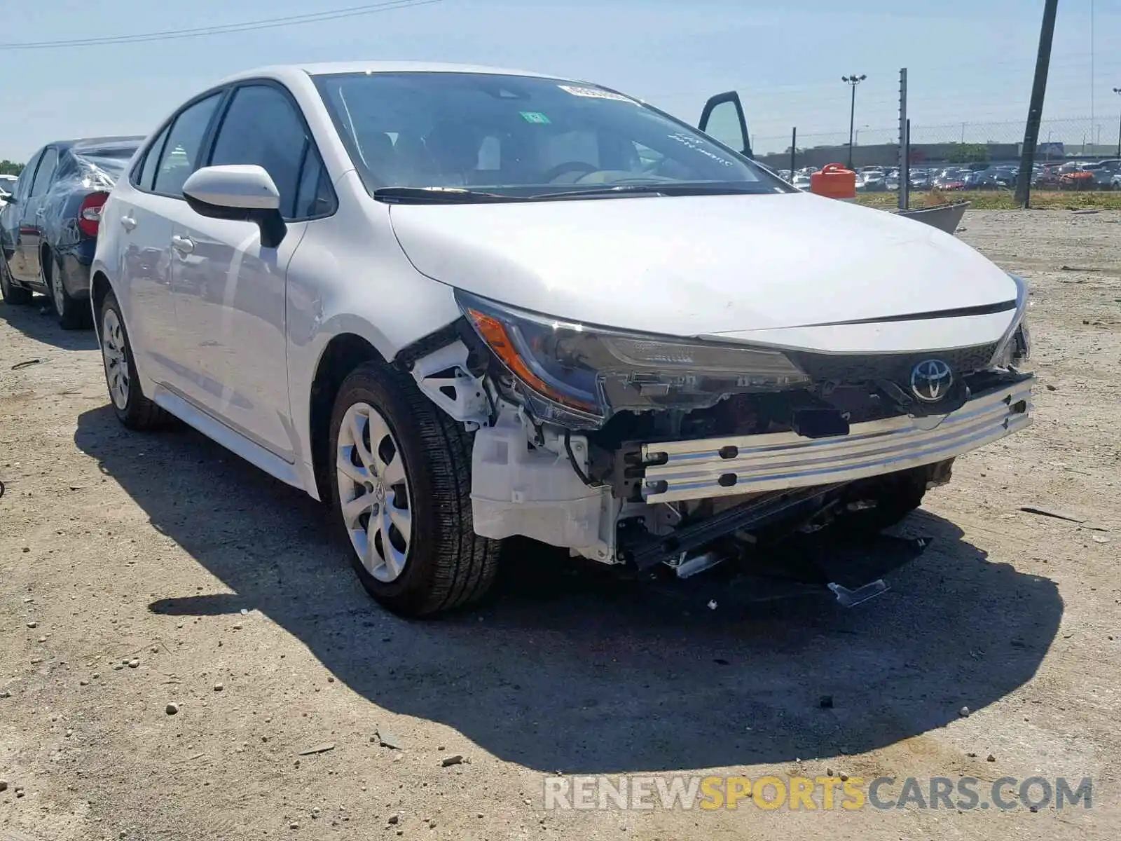 1 Photograph of a damaged car JTDEPRAE0LJ038374 TOYOTA COROLLA 2020