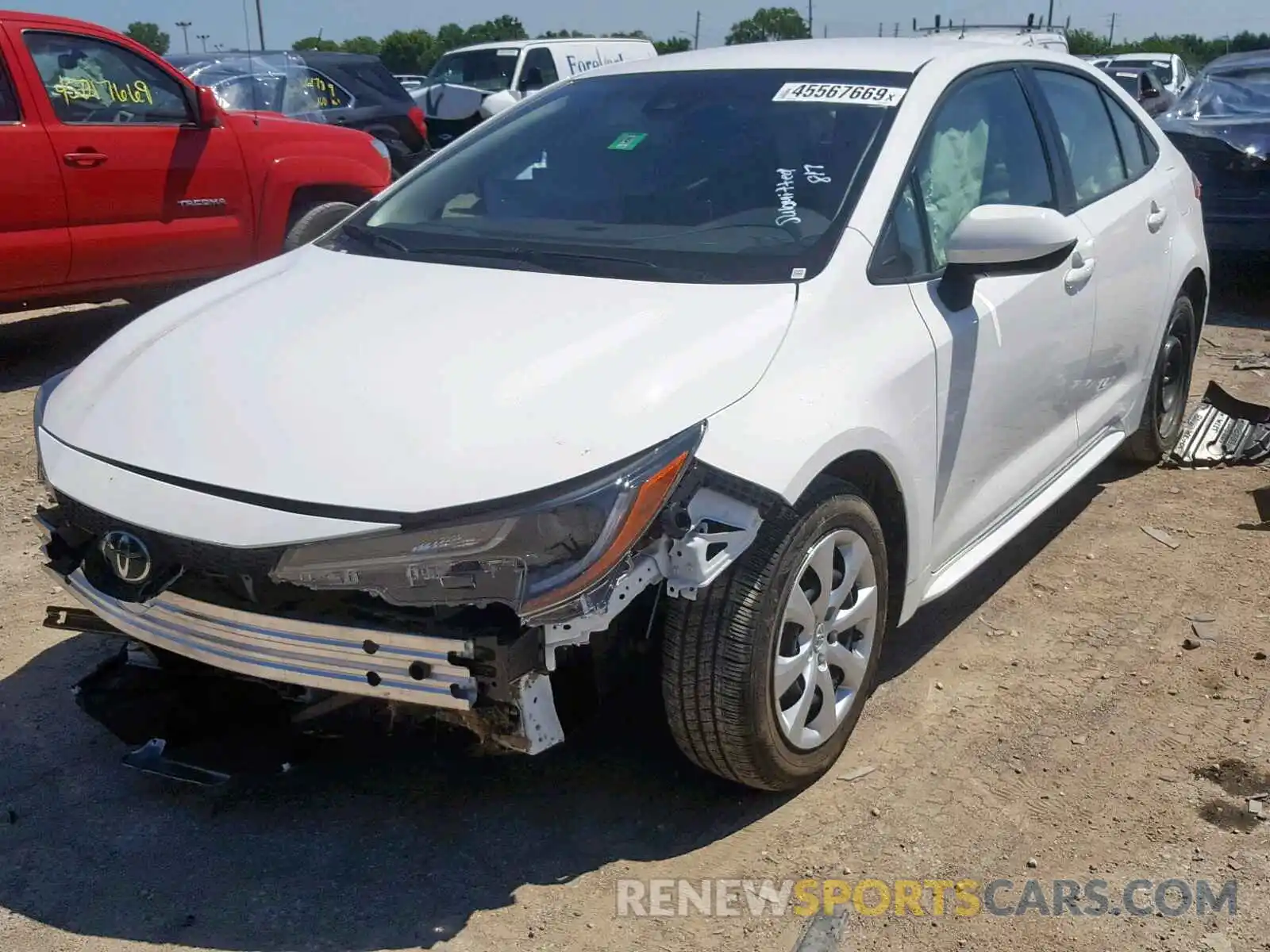 2 Photograph of a damaged car JTDEPRAE0LJ038374 TOYOTA COROLLA 2020