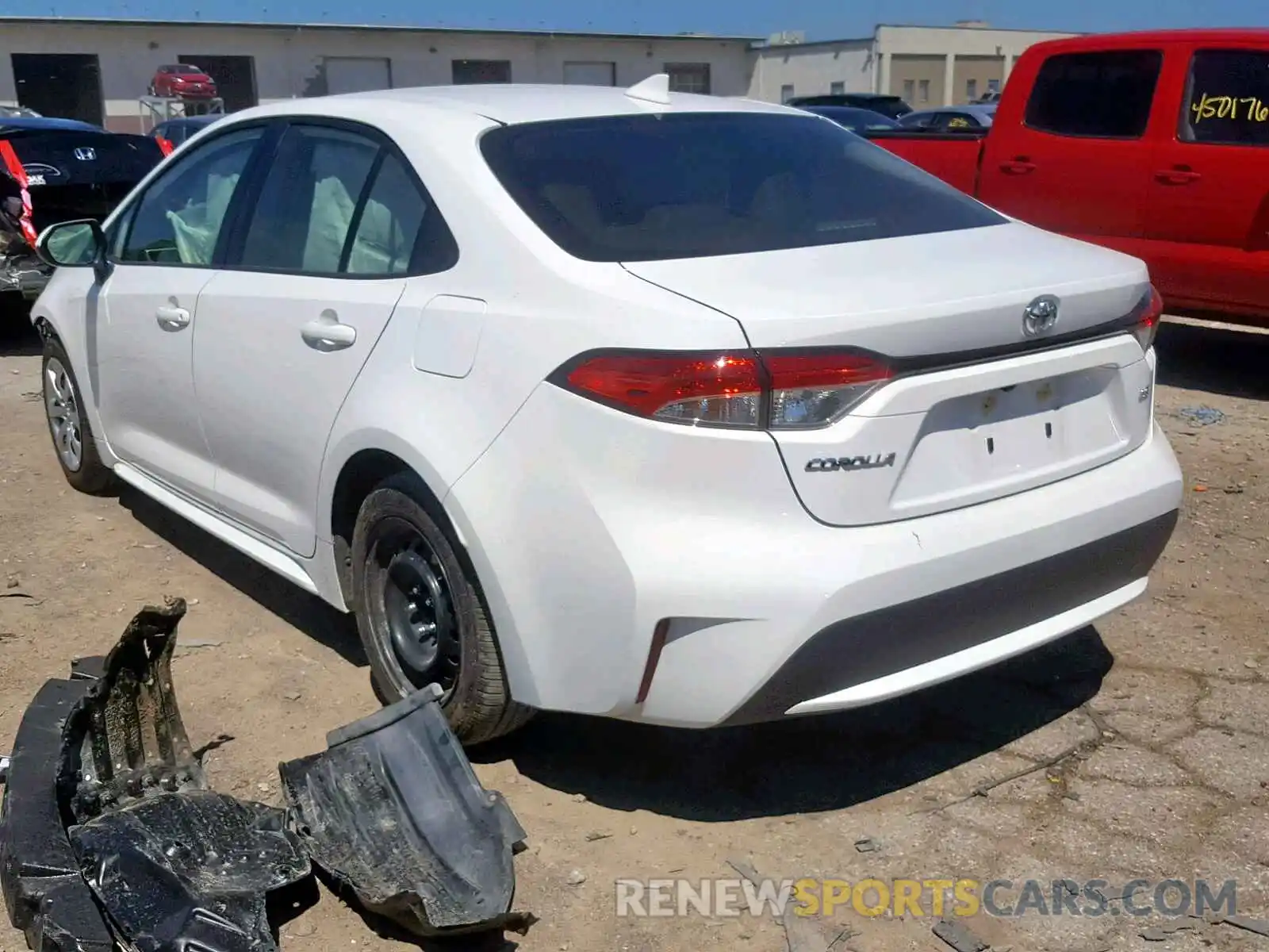 3 Photograph of a damaged car JTDEPRAE0LJ038374 TOYOTA COROLLA 2020