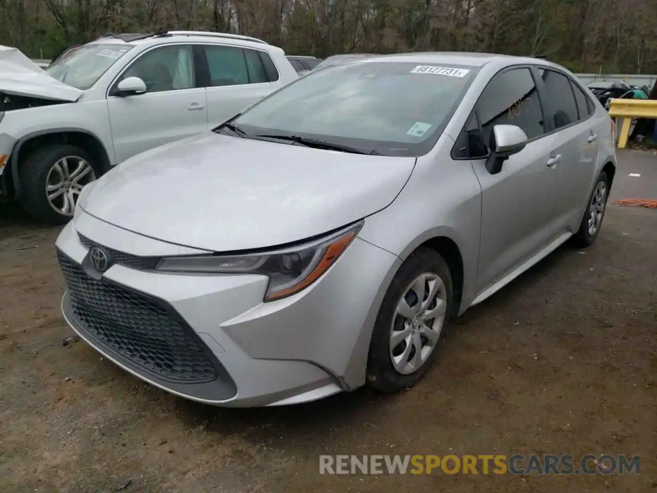 2 Photograph of a damaged car JTDEPRAE0LJ038682 TOYOTA COROLLA 2020