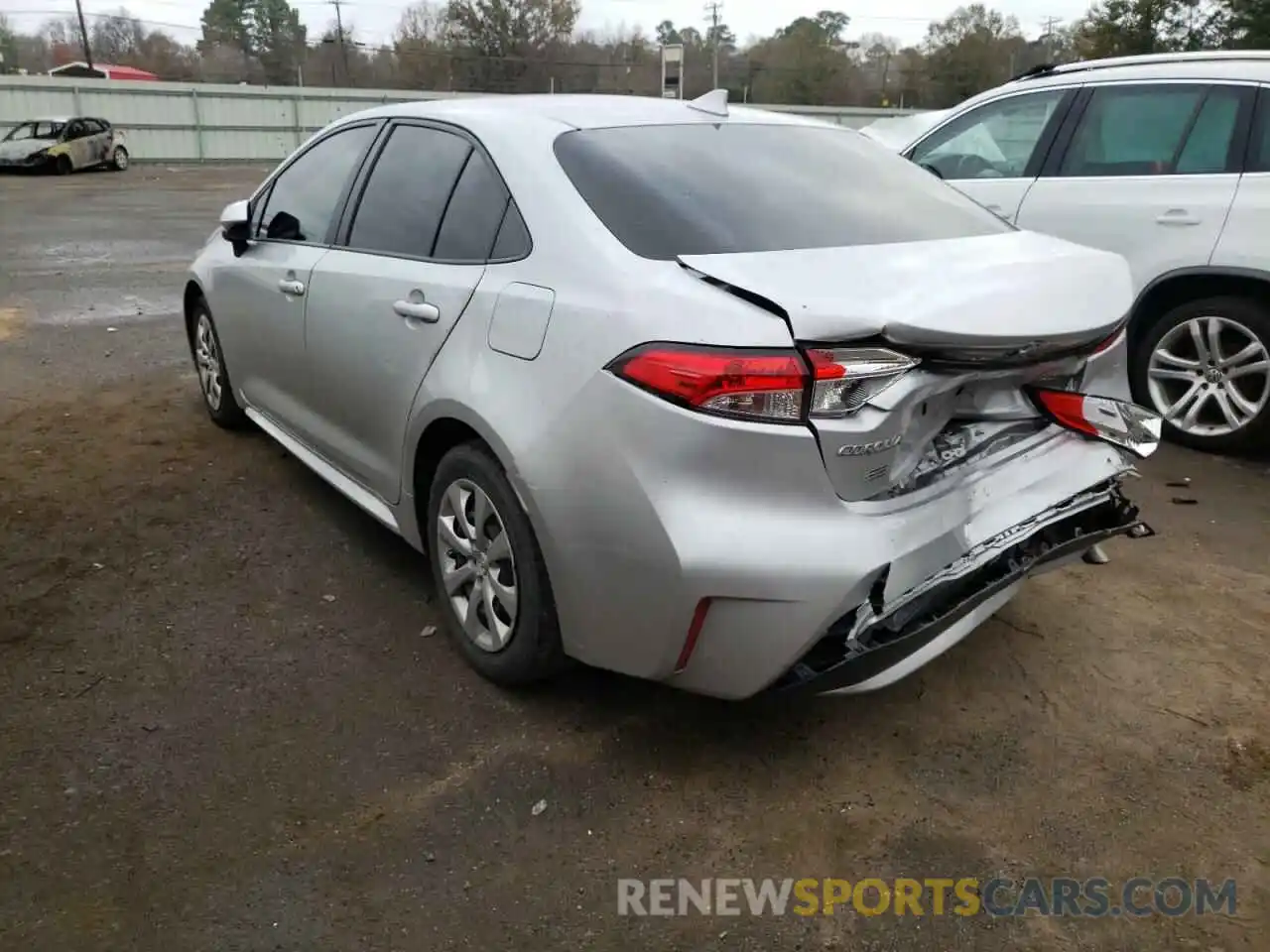 3 Photograph of a damaged car JTDEPRAE0LJ038682 TOYOTA COROLLA 2020