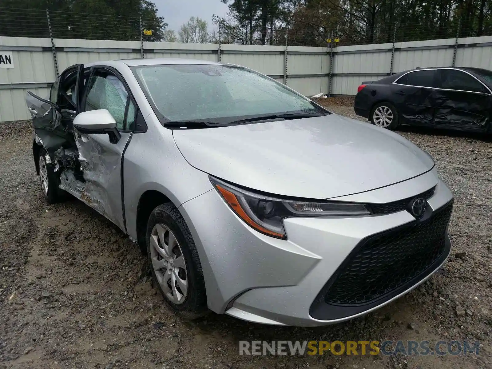 1 Photograph of a damaged car JTDEPRAE0LJ038911 TOYOTA COROLLA 2020