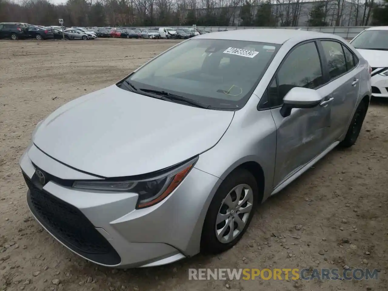 2 Photograph of a damaged car JTDEPRAE0LJ038942 TOYOTA COROLLA 2020