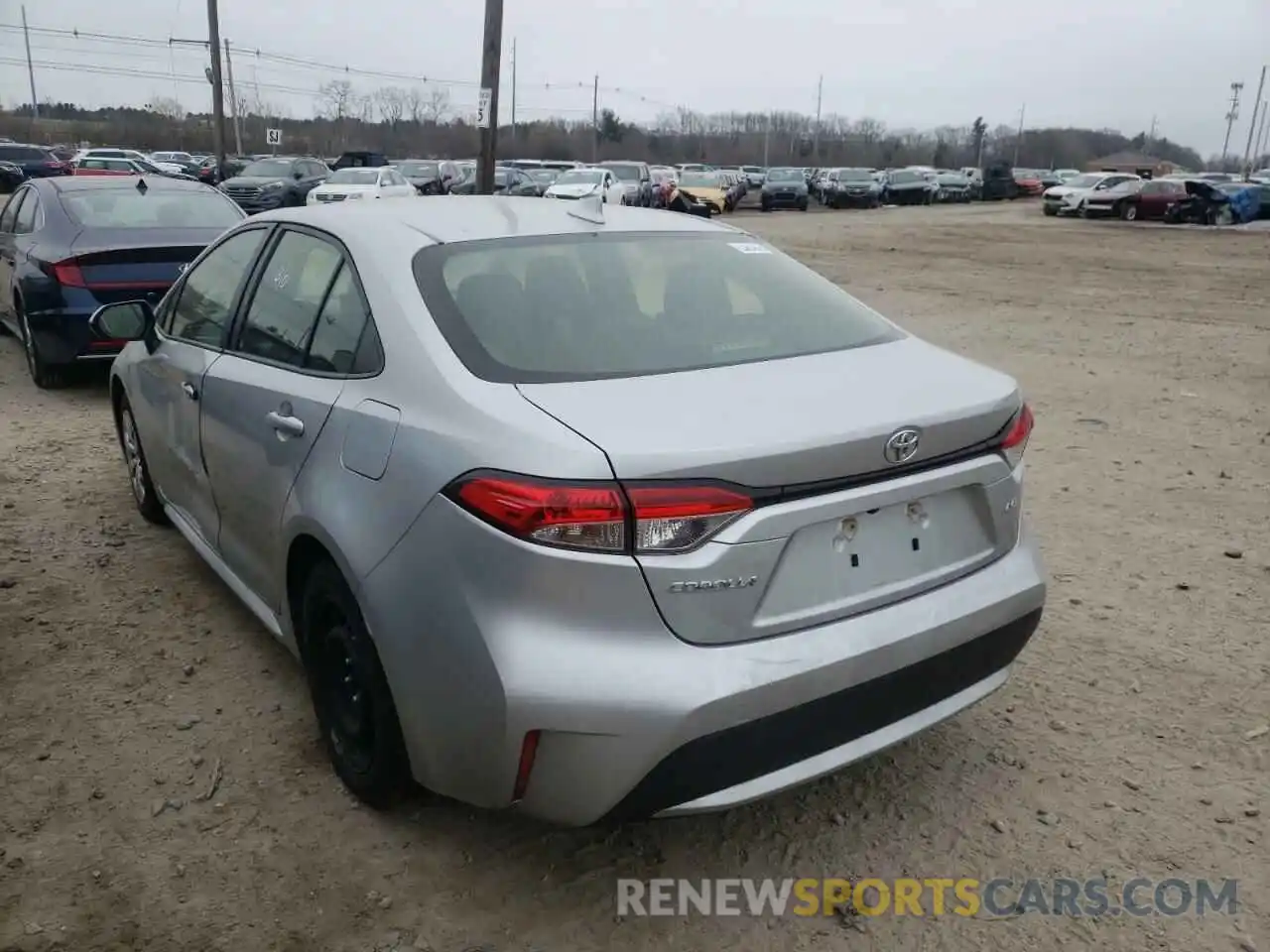 3 Photograph of a damaged car JTDEPRAE0LJ038942 TOYOTA COROLLA 2020