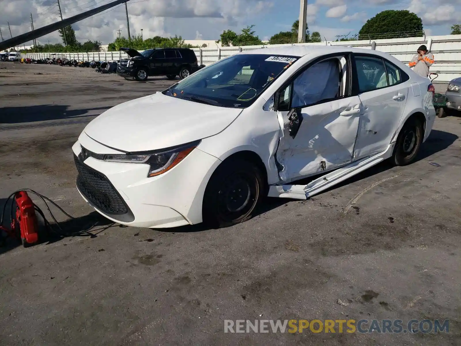 2 Photograph of a damaged car JTDEPRAE0LJ039010 TOYOTA COROLLA 2020