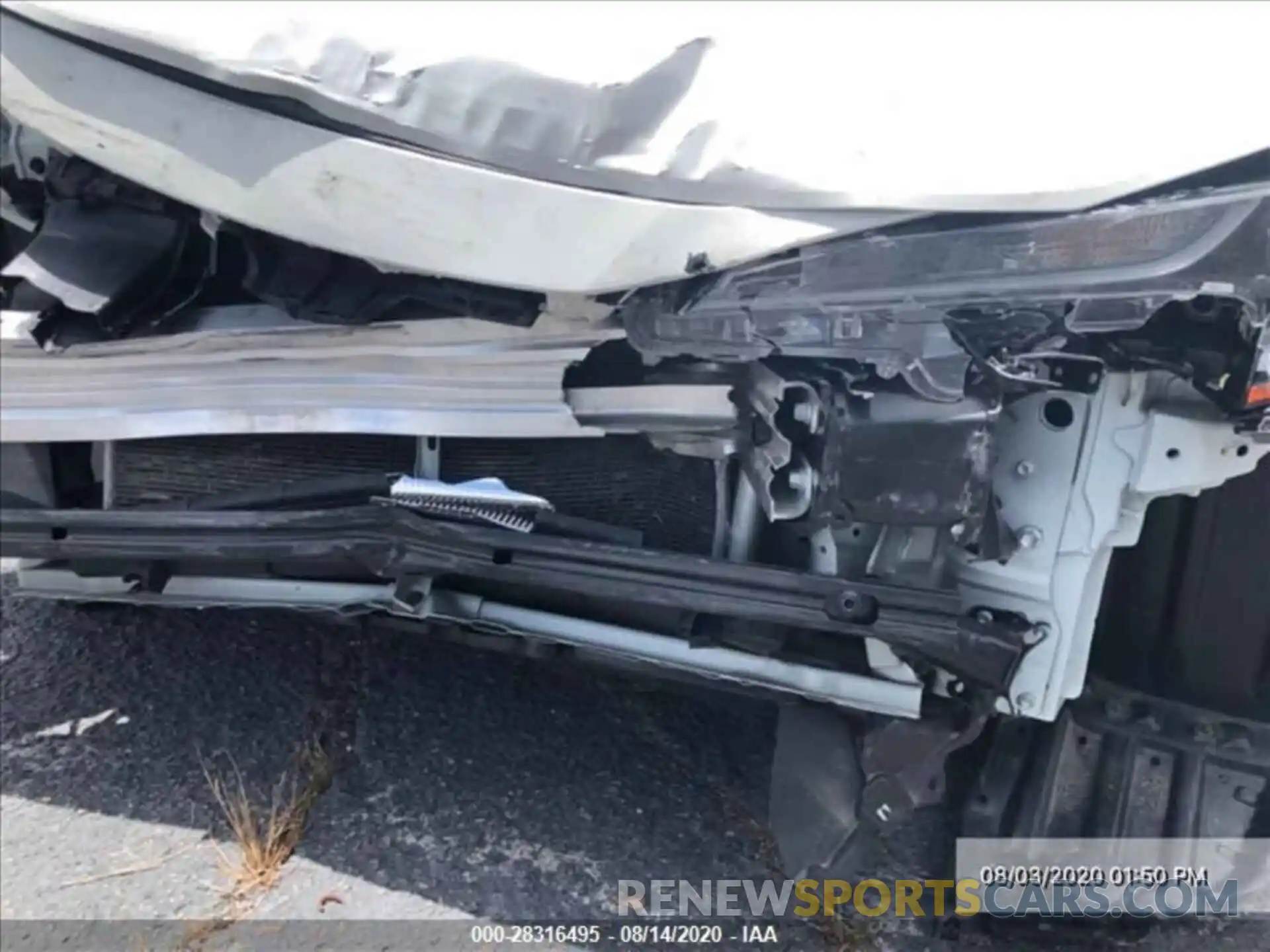 8 Photograph of a damaged car JTDEPRAE0LJ039413 TOYOTA COROLLA 2020