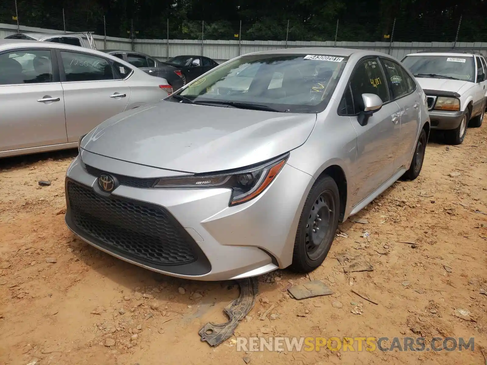 2 Photograph of a damaged car JTDEPRAE0LJ039444 TOYOTA COROLLA 2020