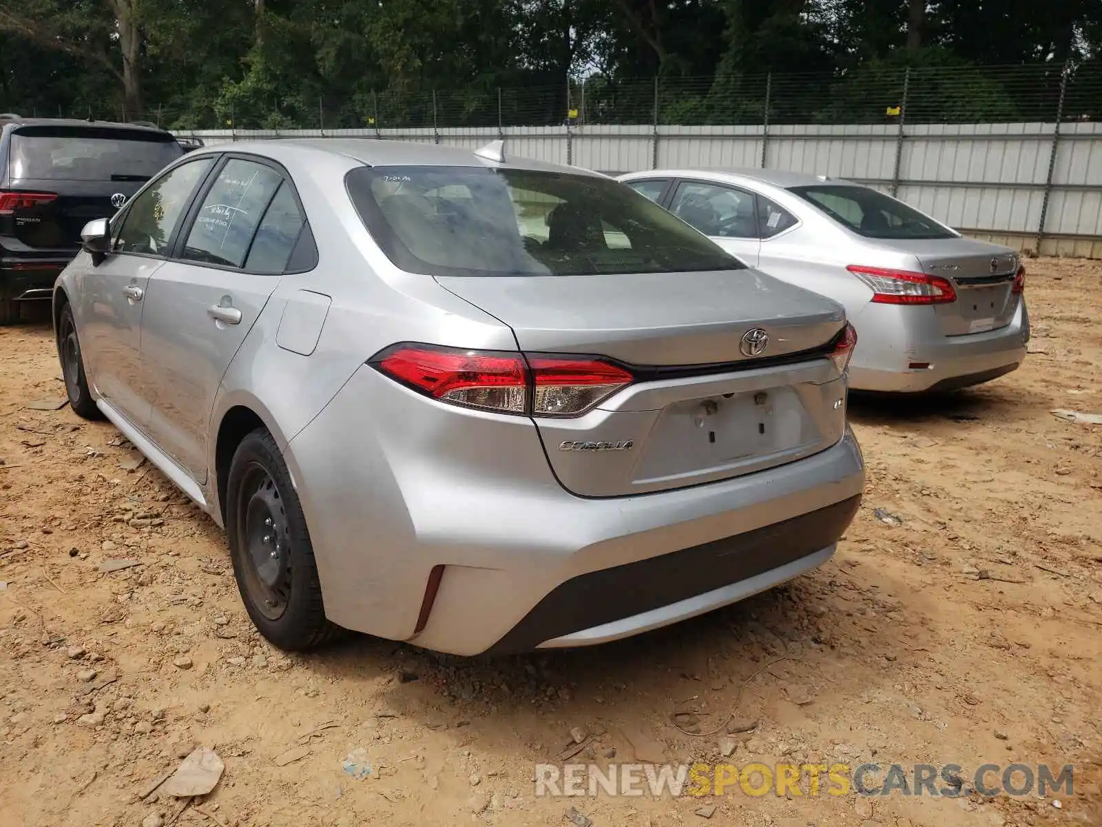 3 Photograph of a damaged car JTDEPRAE0LJ039444 TOYOTA COROLLA 2020