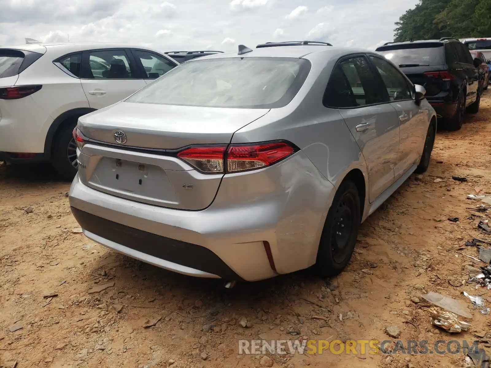 4 Photograph of a damaged car JTDEPRAE0LJ039444 TOYOTA COROLLA 2020