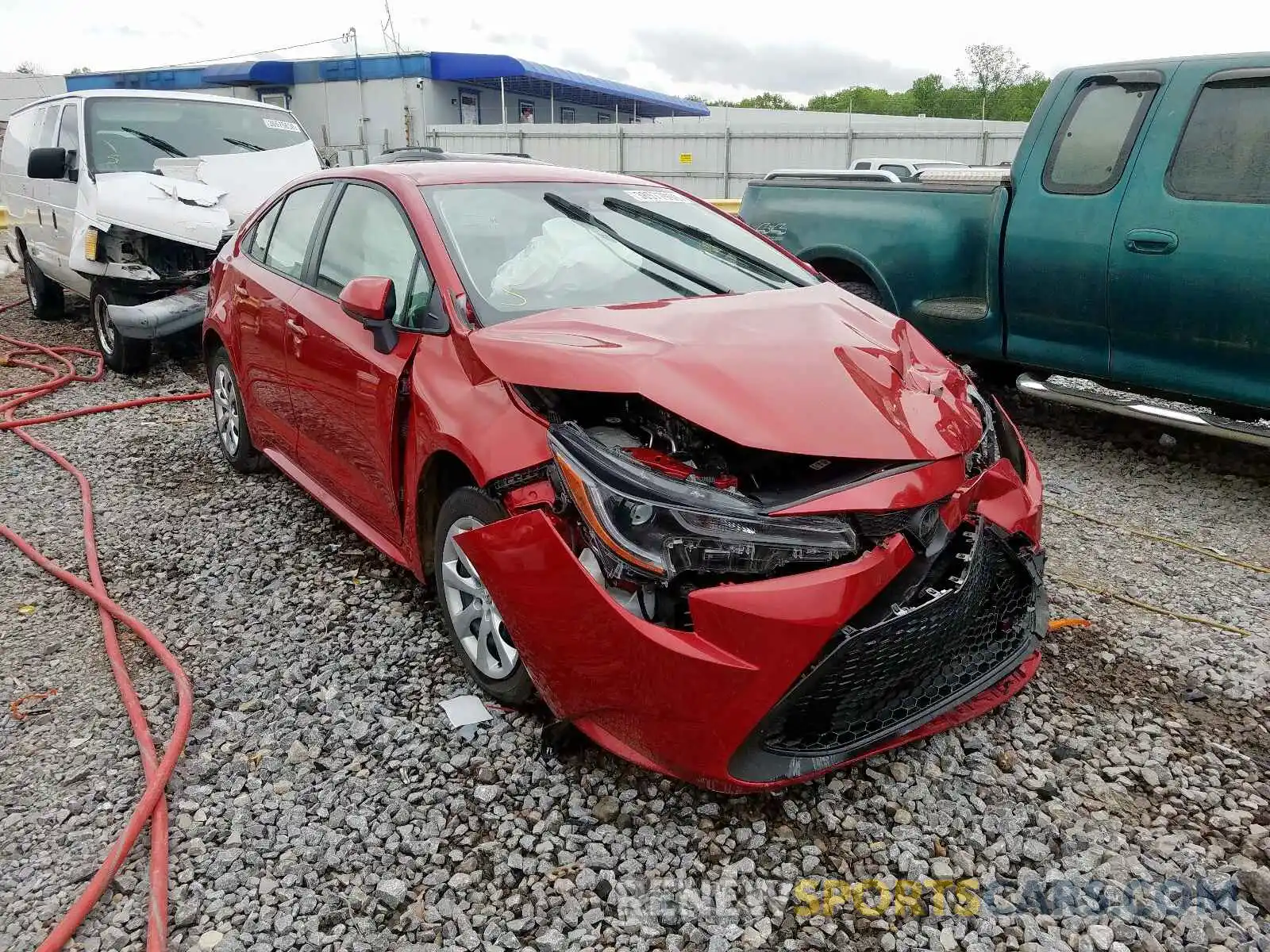 1 Photograph of a damaged car JTDEPRAE0LJ039587 TOYOTA COROLLA 2020