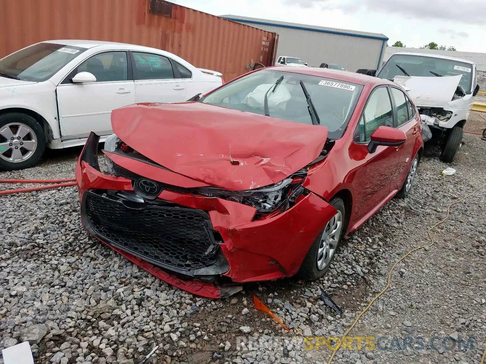 2 Photograph of a damaged car JTDEPRAE0LJ039587 TOYOTA COROLLA 2020