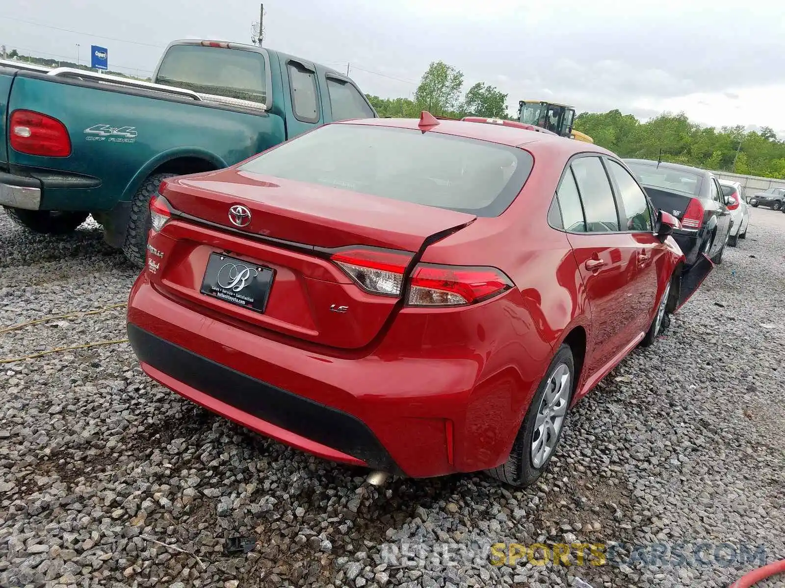 4 Photograph of a damaged car JTDEPRAE0LJ039587 TOYOTA COROLLA 2020