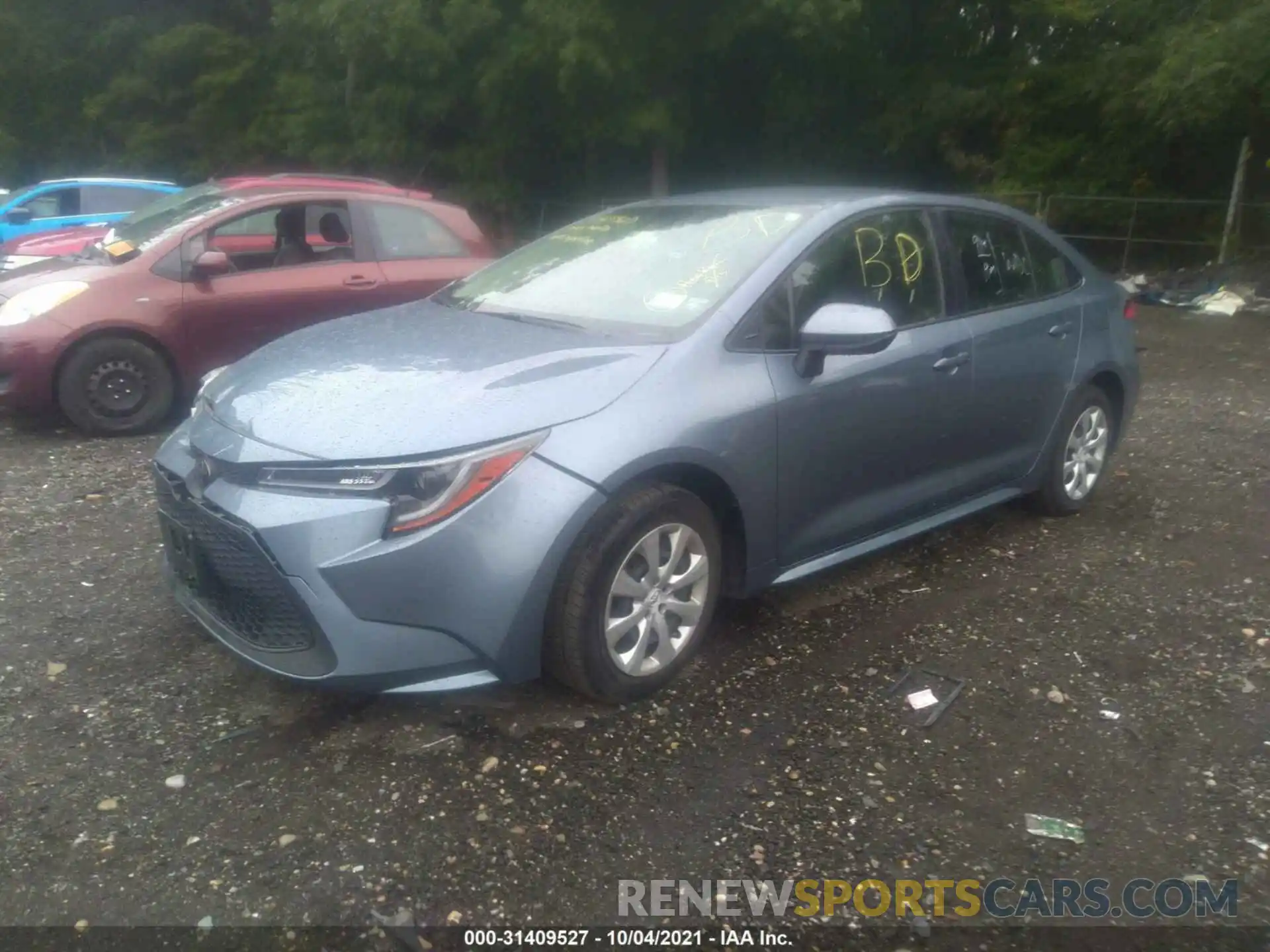 2 Photograph of a damaged car JTDEPRAE0LJ039654 TOYOTA COROLLA 2020