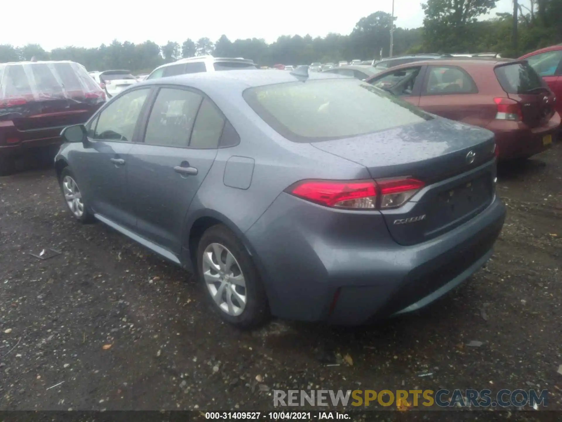 3 Photograph of a damaged car JTDEPRAE0LJ039654 TOYOTA COROLLA 2020