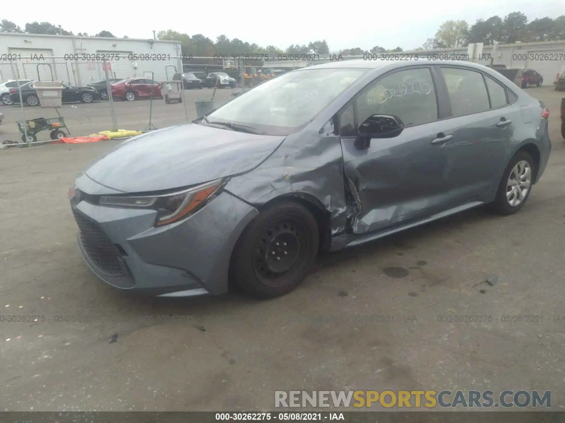 2 Photograph of a damaged car JTDEPRAE0LJ039895 TOYOTA COROLLA 2020