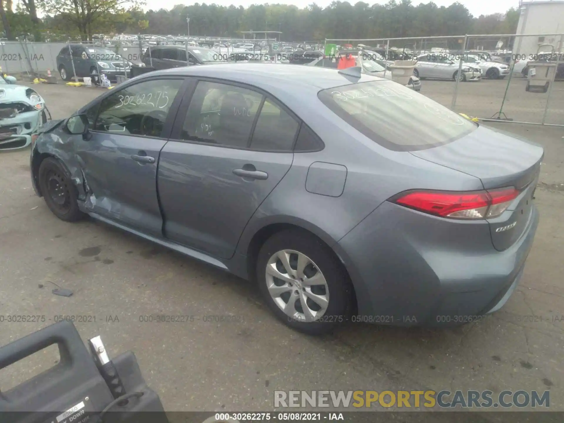 3 Photograph of a damaged car JTDEPRAE0LJ039895 TOYOTA COROLLA 2020