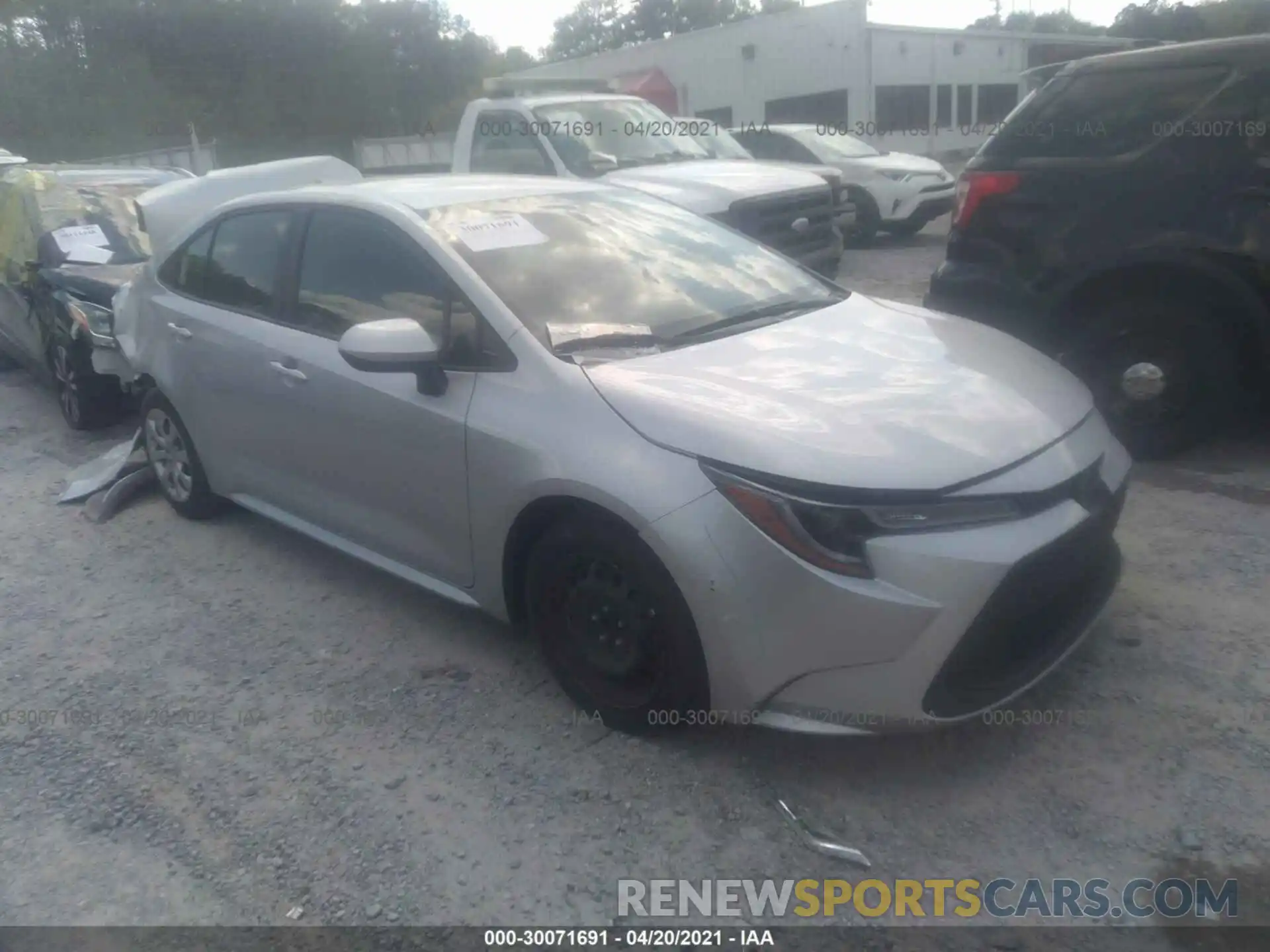 1 Photograph of a damaged car JTDEPRAE0LJ040027 TOYOTA COROLLA 2020