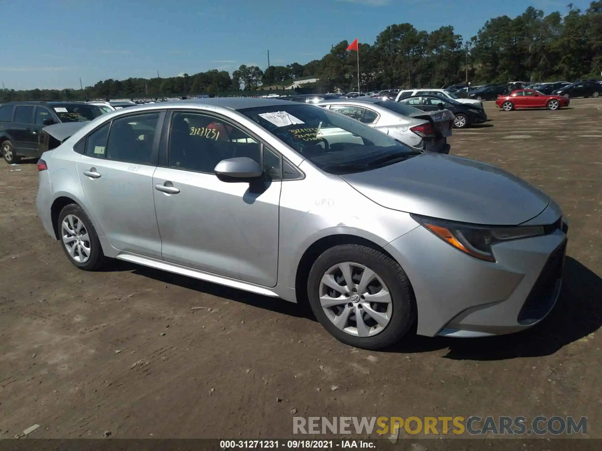 1 Photograph of a damaged car JTDEPRAE0LJ040058 TOYOTA COROLLA 2020