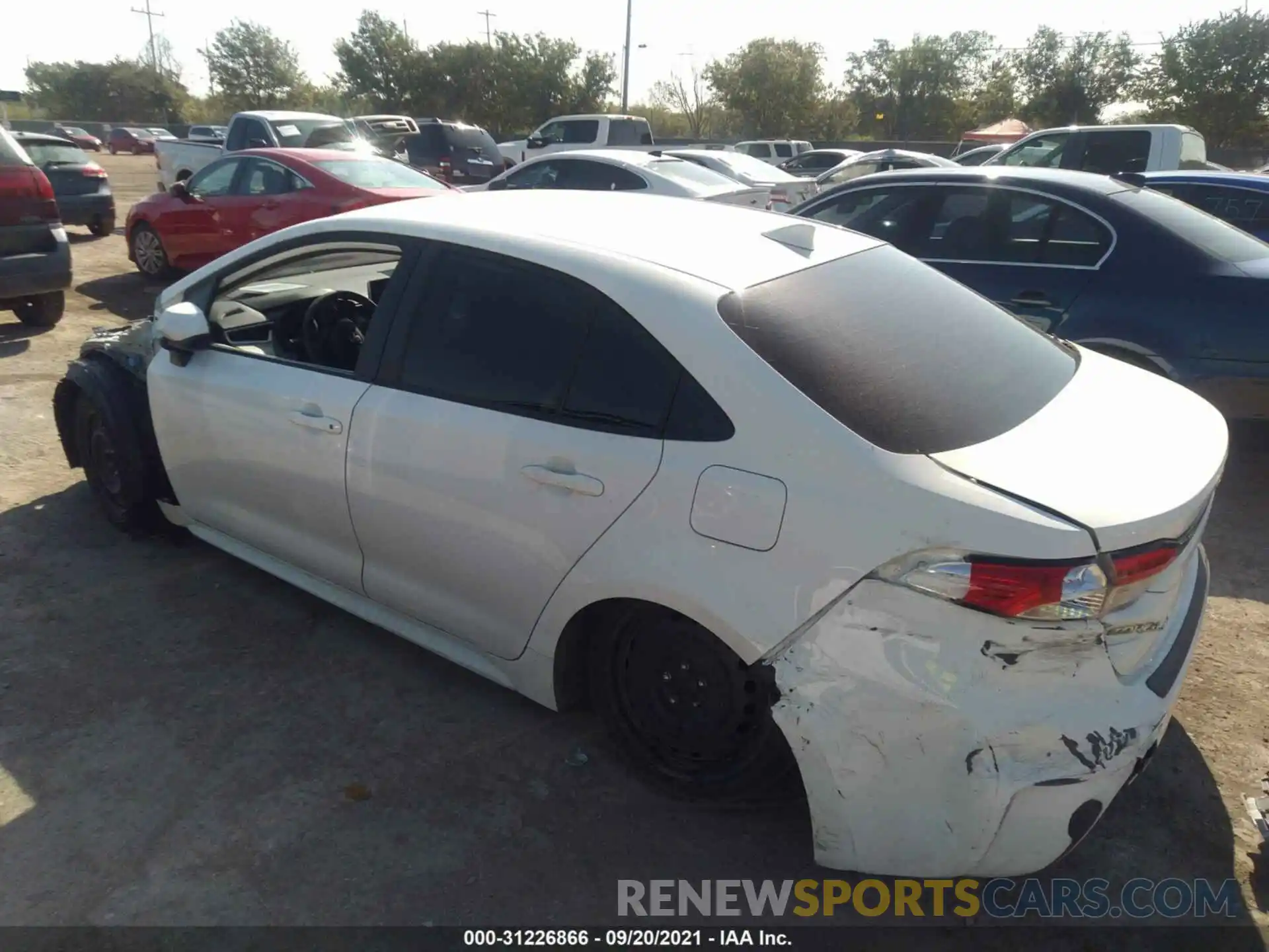 3 Photograph of a damaged car JTDEPRAE0LJ040271 TOYOTA COROLLA 2020