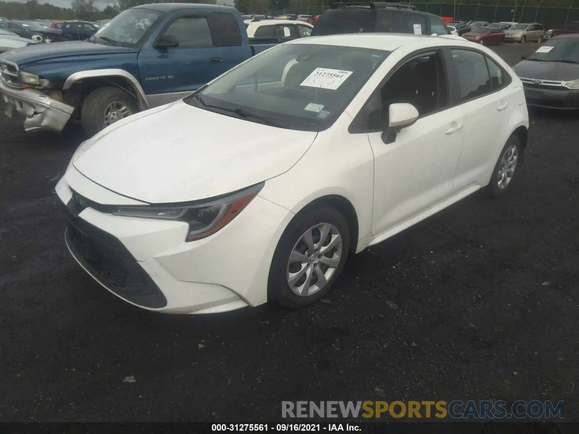 2 Photograph of a damaged car JTDEPRAE0LJ040528 TOYOTA COROLLA 2020