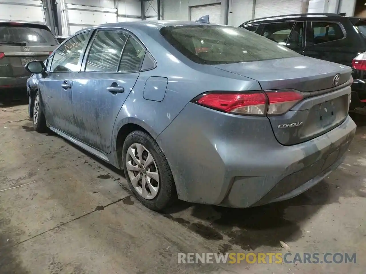 3 Photograph of a damaged car JTDEPRAE0LJ040545 TOYOTA COROLLA 2020